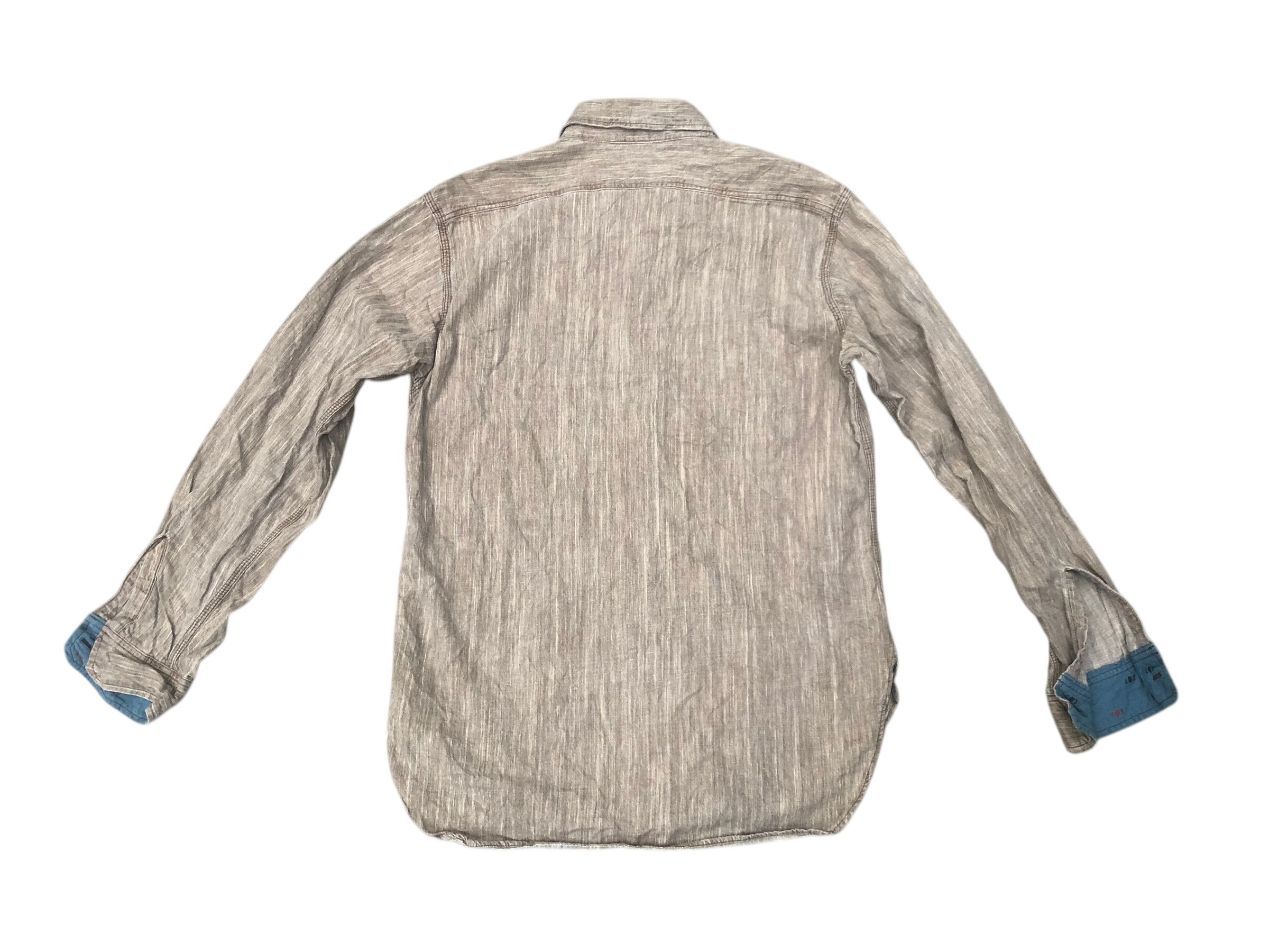 Sugar Cane 🔥Sugar Cane Reg D.T.M. Selvedge Chambray Button Fly Shirt Size US L / EU 52-54 / 3 - 2 Thumbnail