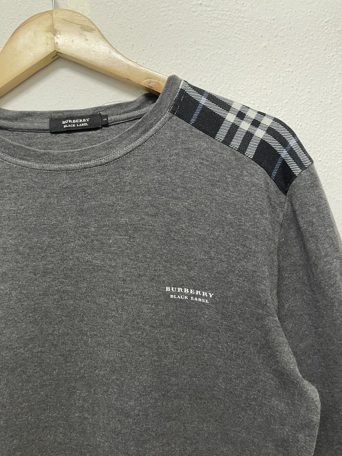 Burberry × Japanese Brand × Vintage 90s BURBERRY BLACK LABEL NOVA CHECK SHOULDER LONG SLEEVE Size US S / EU 44-46 / 1 - 5 Thumbnail