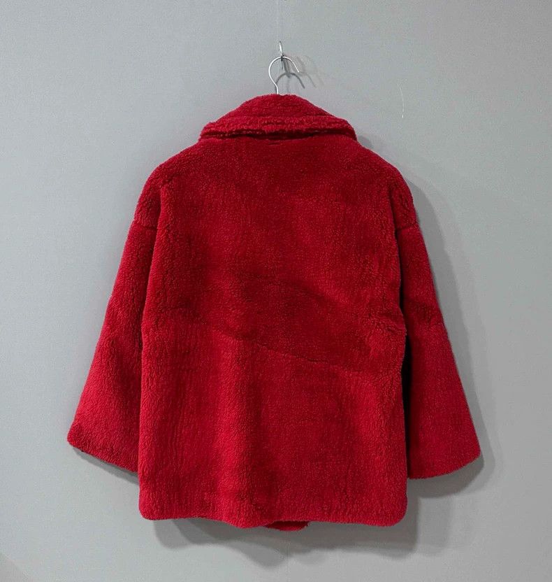 Max Mara Max Mara Red Short Teddy Size S / US 4 / IT 40 - 3 Thumbnail