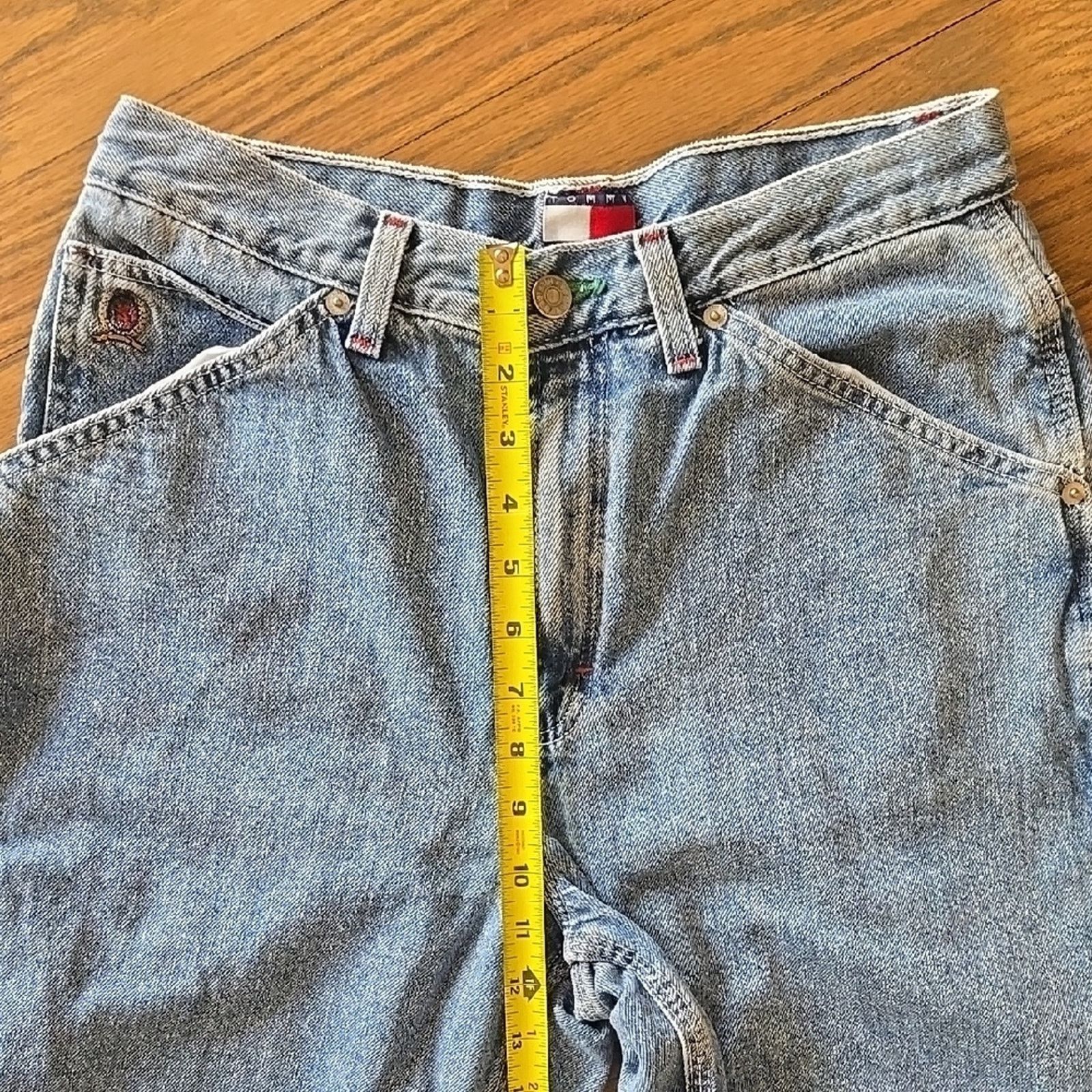 Tommy Hilfiger Vtg 1990s Tommy Hilfiger Wide Leg Womens Jeans Size 22" - 4 Thumbnail