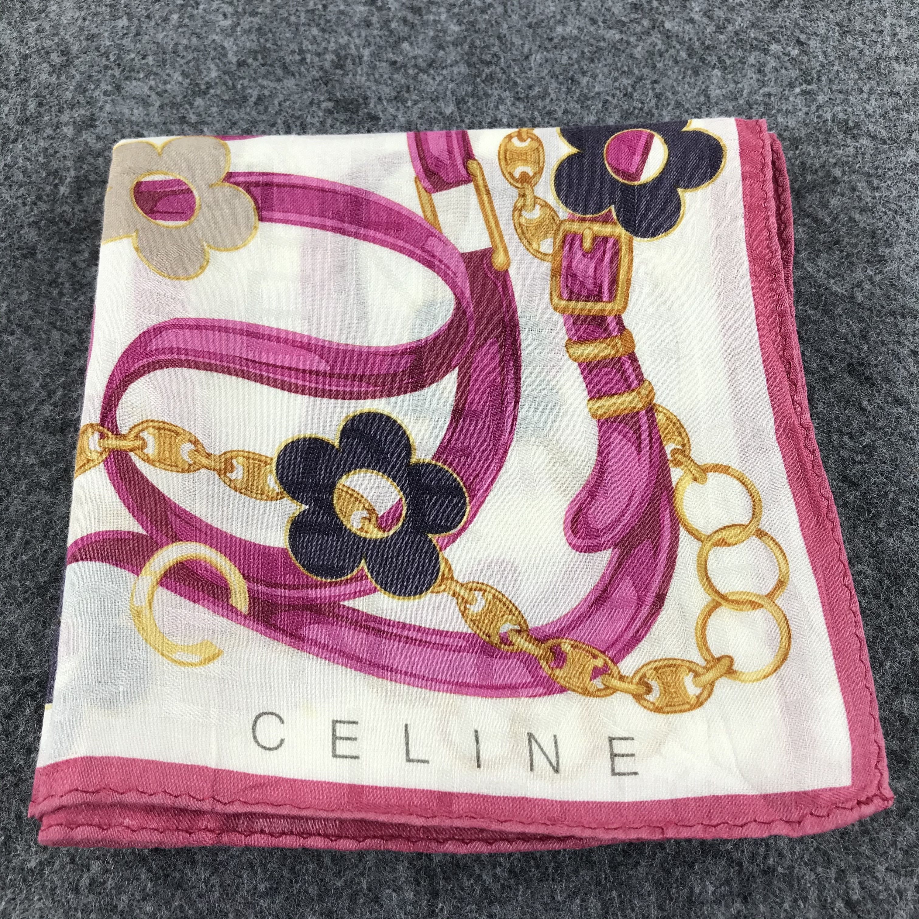 Celine Celine Handkerchief Neckerchief Bandana H494 Size ONE SIZE - 7 Thumbnail