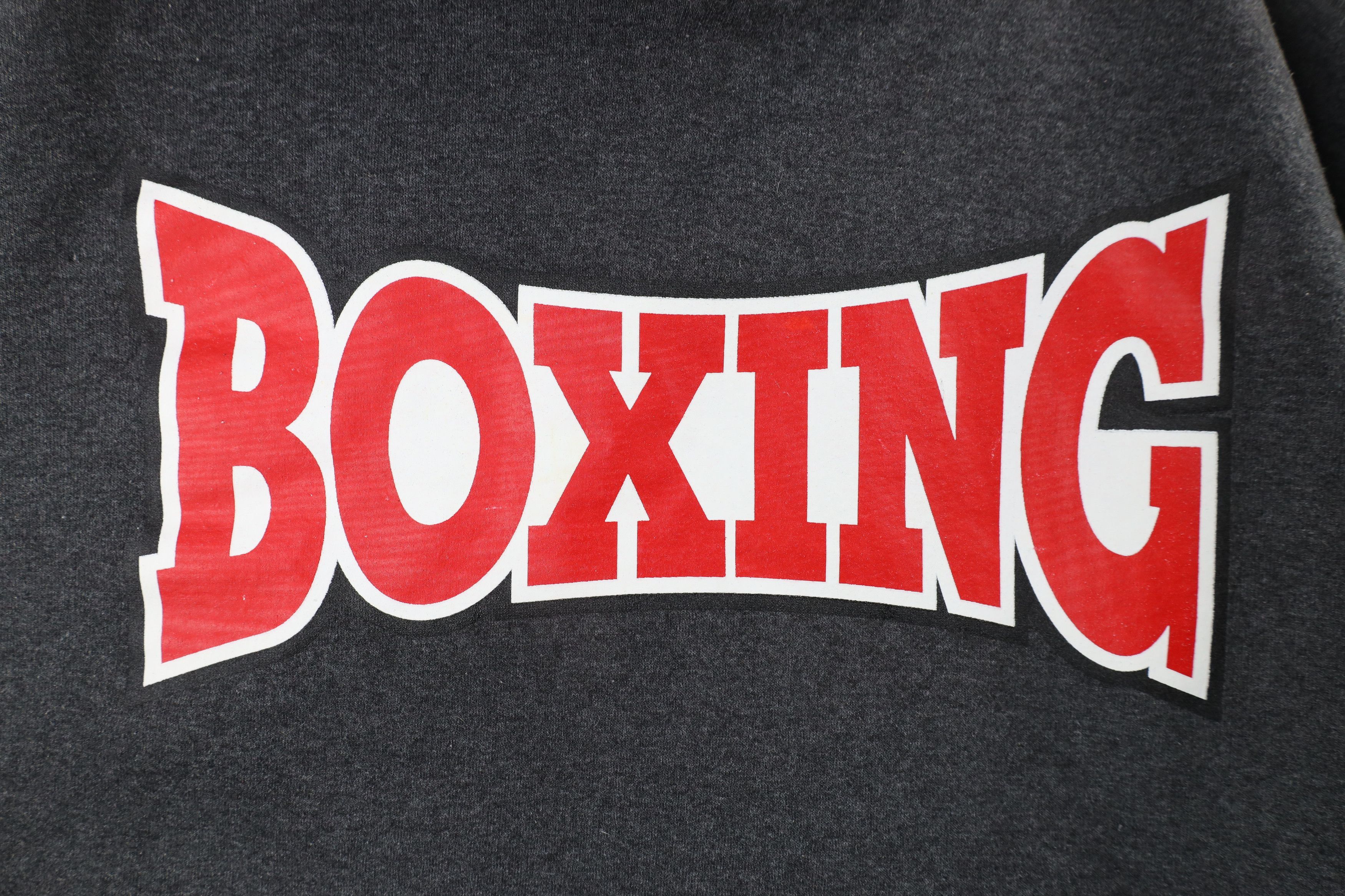 Champion × Vintage Vintage Champion Spell Out Boxing Hoodie Sweatshirt Gray Size US L / EU 52-54 / 3 - 10 Thumbnail
