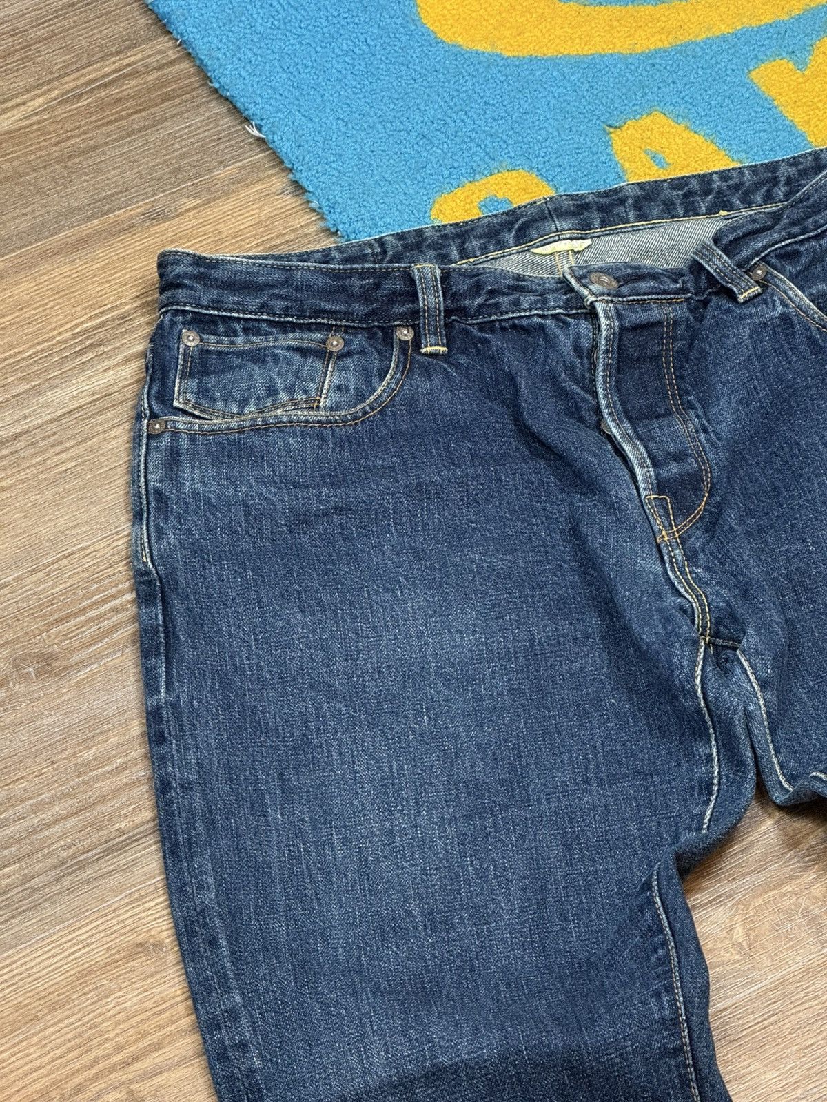 Garbstore Mens Garbstore Indigo Farm Japanese Blue Denim Selvedge Pant Size US 36 / EU 52 - 4 Thumbnail