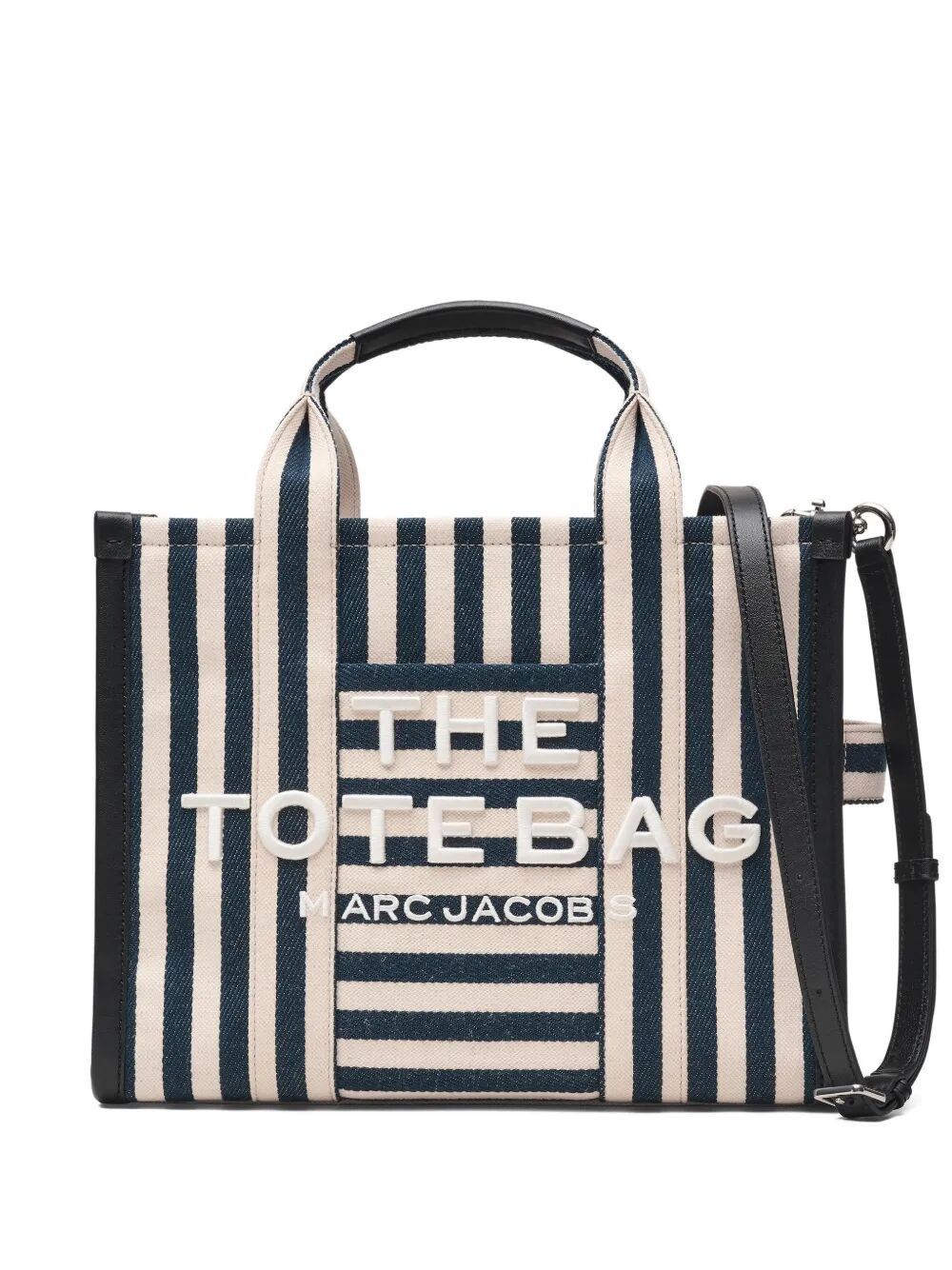 Marc Jacobs THE STRIPE CANVAS MEDIUM TOTE BAG Size ONE SIZE - 1 Thumbnail