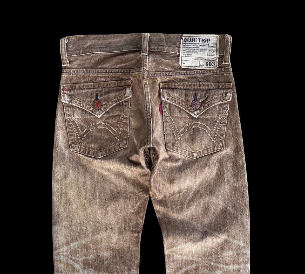 Edwin × Vintage FLARED VINTAGE EDWIN BLUETRIP JAPAN BROWNCLAWMARK DISTRESSED Size US 28 / EU 44 - 10 Thumbnail