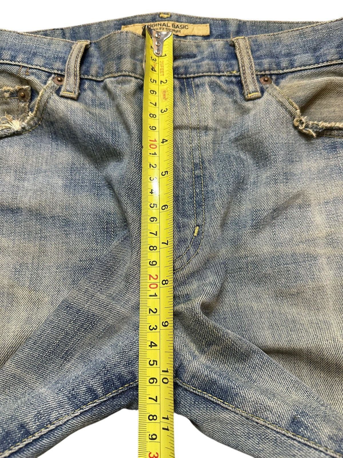 Japanese Brand Vintage Japanese Uniqlo Mud Wash Distress Style Jeans Size US 32 / EU 48 - 15 Thumbnail