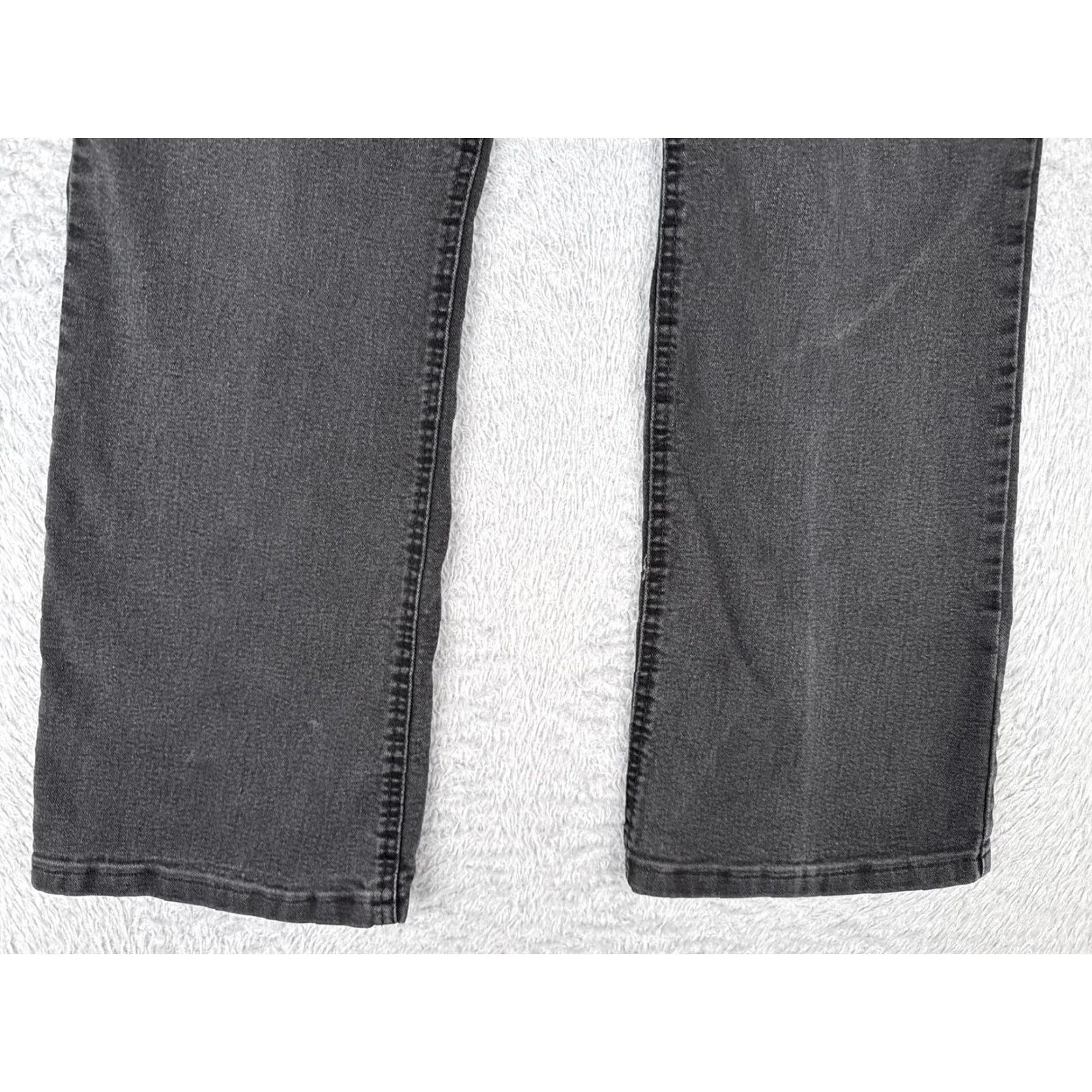 Denime a.n.a Jeans Women 8P Short Gray Black Boot Cut Stretch Denim Mid Rise Comfort Shirt Size 30" / US 8 / IT 44 - 2 Thumbnail