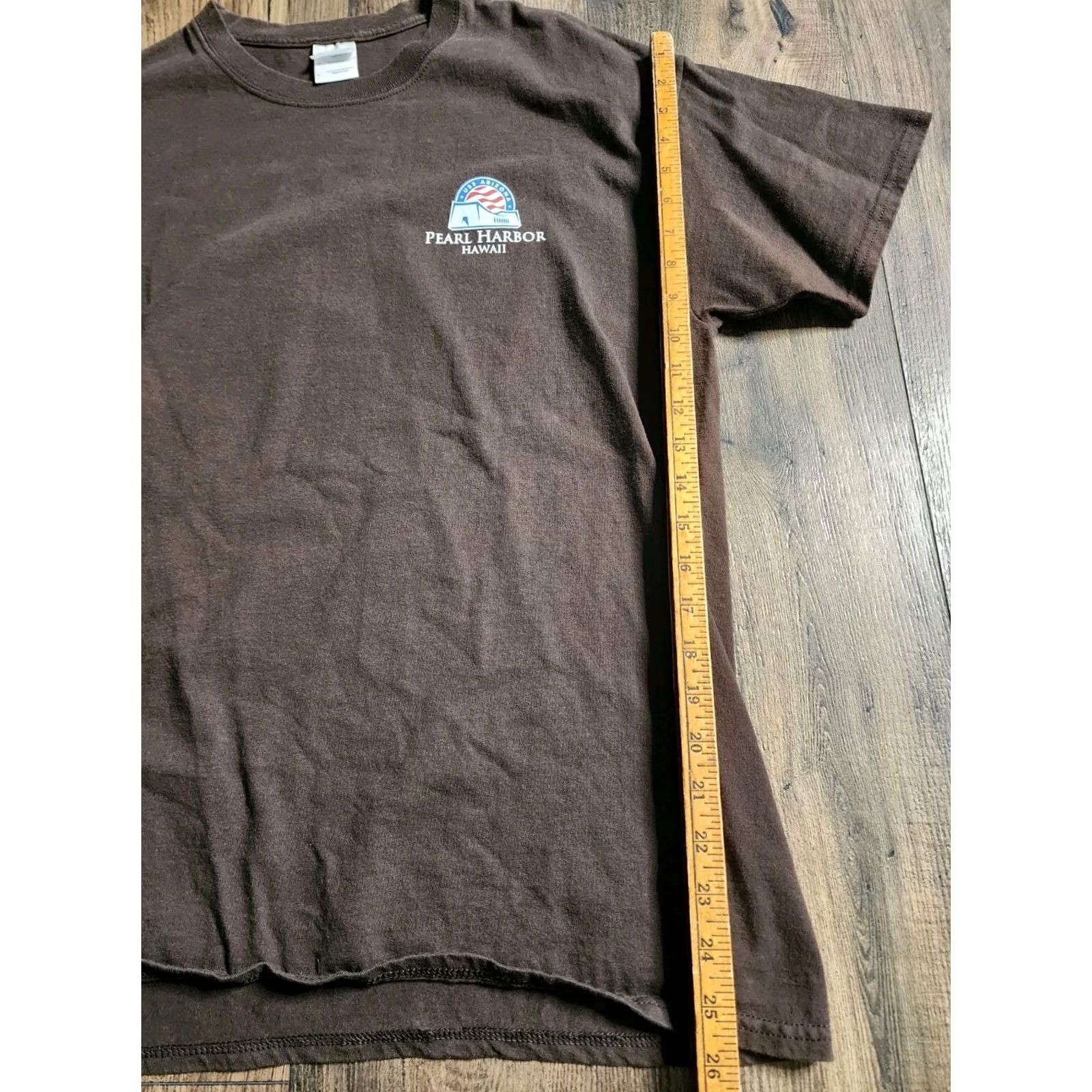 Gildan VINTAGE? Retro Mens L USS Arizona BB 39 Remember Pearl Harbor Double Sided T Shirt Size US L / EU 52-54 / 3 - 3 Thumbnail