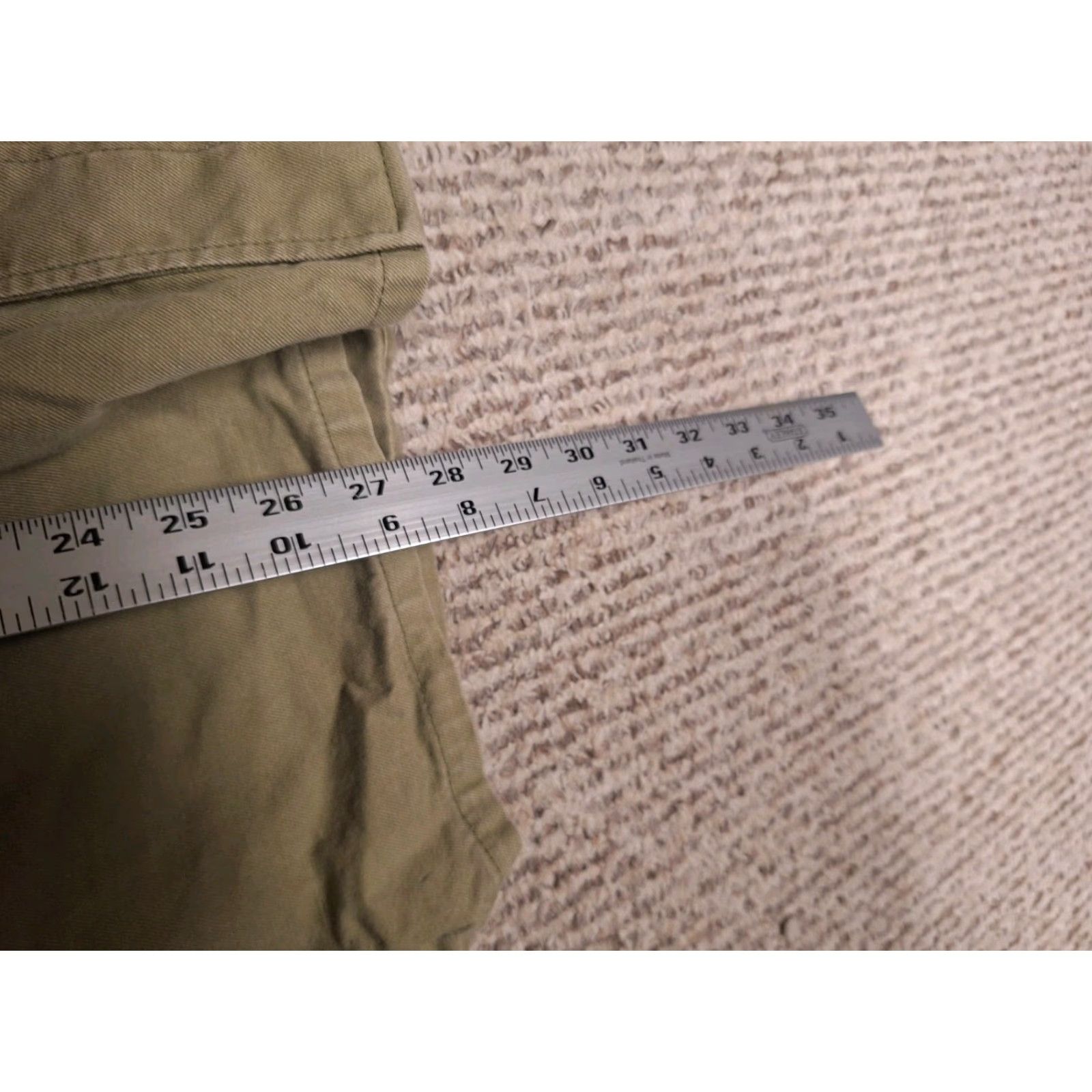 Vintage Vintage Military Jacket for Men - Long, Cotton Canvas, Button Up Down, Tan, Wing Collar, Pockets, Lightweight, Classic Fit, Casual, Outdoor Size US L / EU 52-54 / 3 - 3 Thumbnail