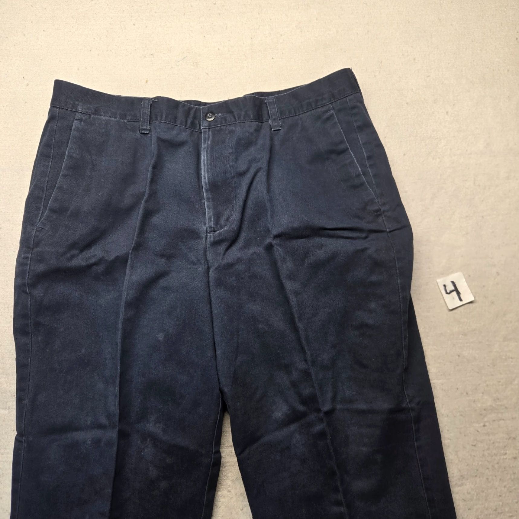 Dockers DOCKERS Khaki Pants Straight Fit Navy Blue Adult Men's 38x30 Regular Flat Front Comfort Workwear Size US 38 / EU 54 - 2 Thumbnail