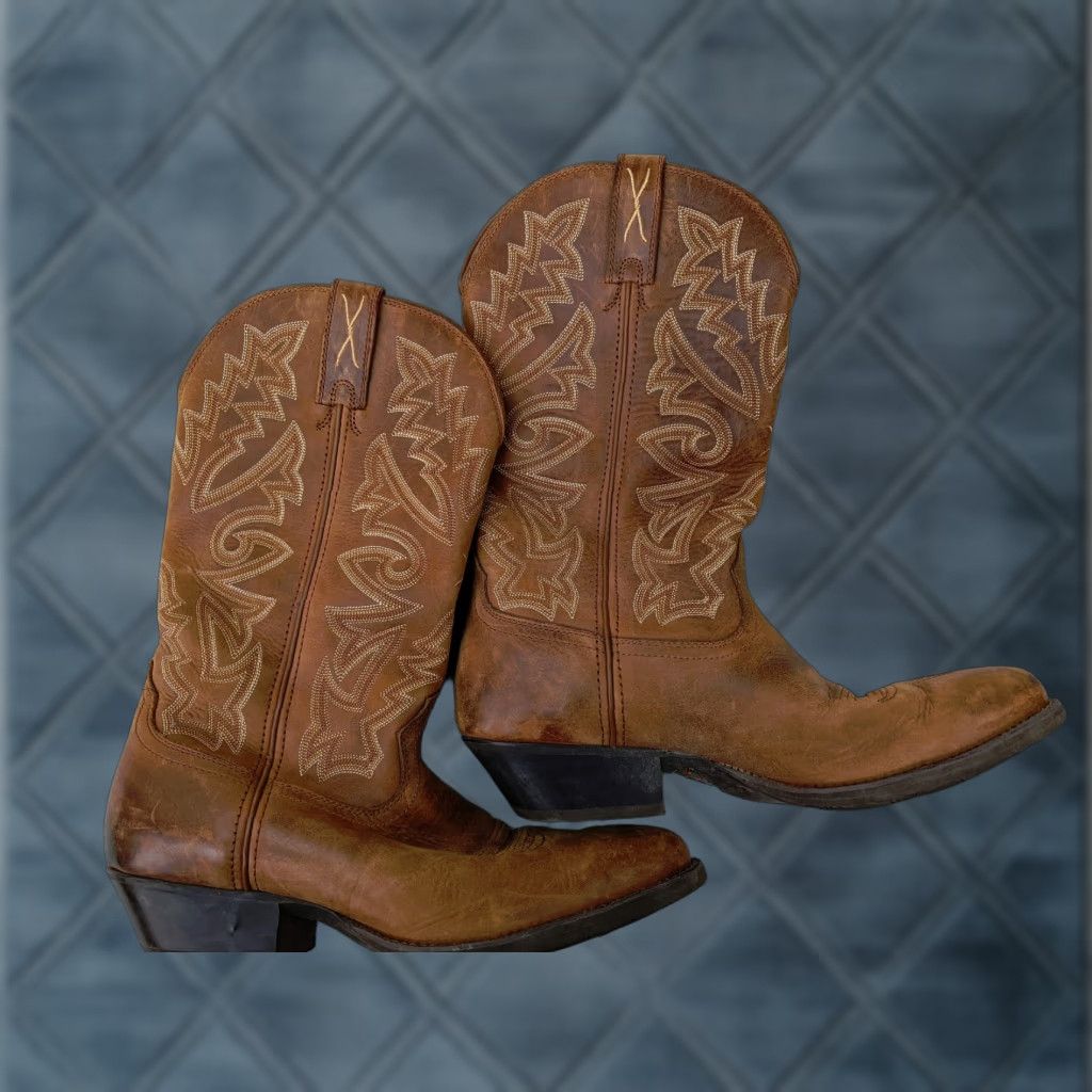 Twisted X Twisted X Boots Mens Adult 10.5D Brown Leather Western Cowboy Rodeo MWT0017 Mens Size US 11 / EU 44 - 1 Thumbnail