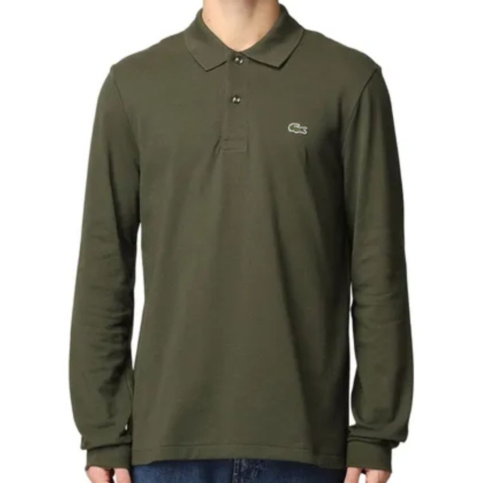 Lacoste Lacoste Men's Classic Long Sleeve Pique Polo Shirt, Baobab S Size US S / EU 44-46 / 1 - 1 Thumbnail