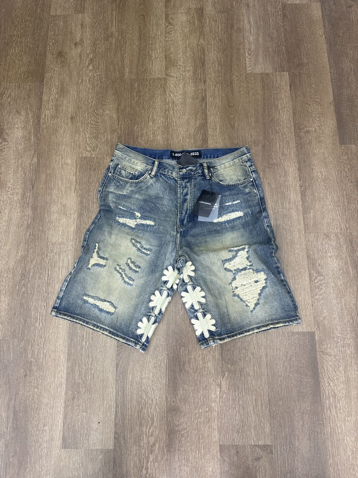 DSTRY DENIM SHORT (BONE)