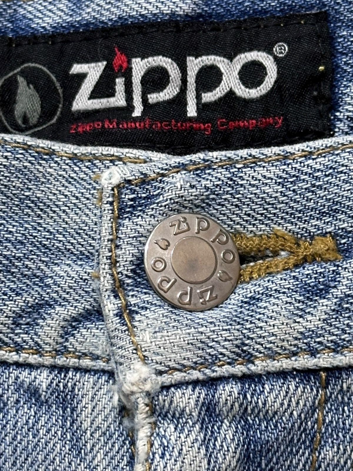 Zippo Vintage Zippo Faded Ripped Distressed Denim Size US 30 / EU 46 - 5 Thumbnail