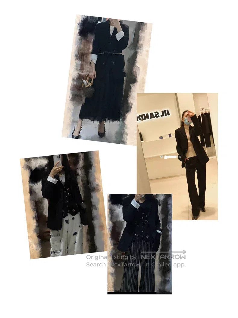 Jil Sander Jil Sander size 36 Black Wool Suit Size S / US 4 / IT 40 - 2 Thumbnail