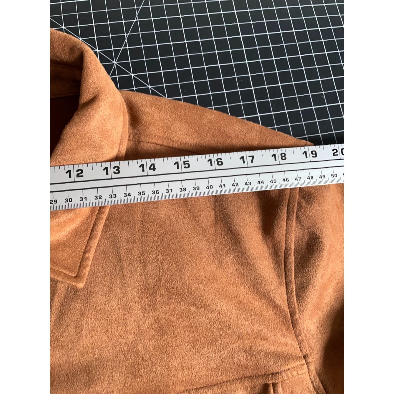 Frye VINTAGE Frye Shirt Jacket Brown L Large Faux Suede Button-Up Collared Long Sleeve Size US L / EU 52-54 / 3 - 7 Thumbnail