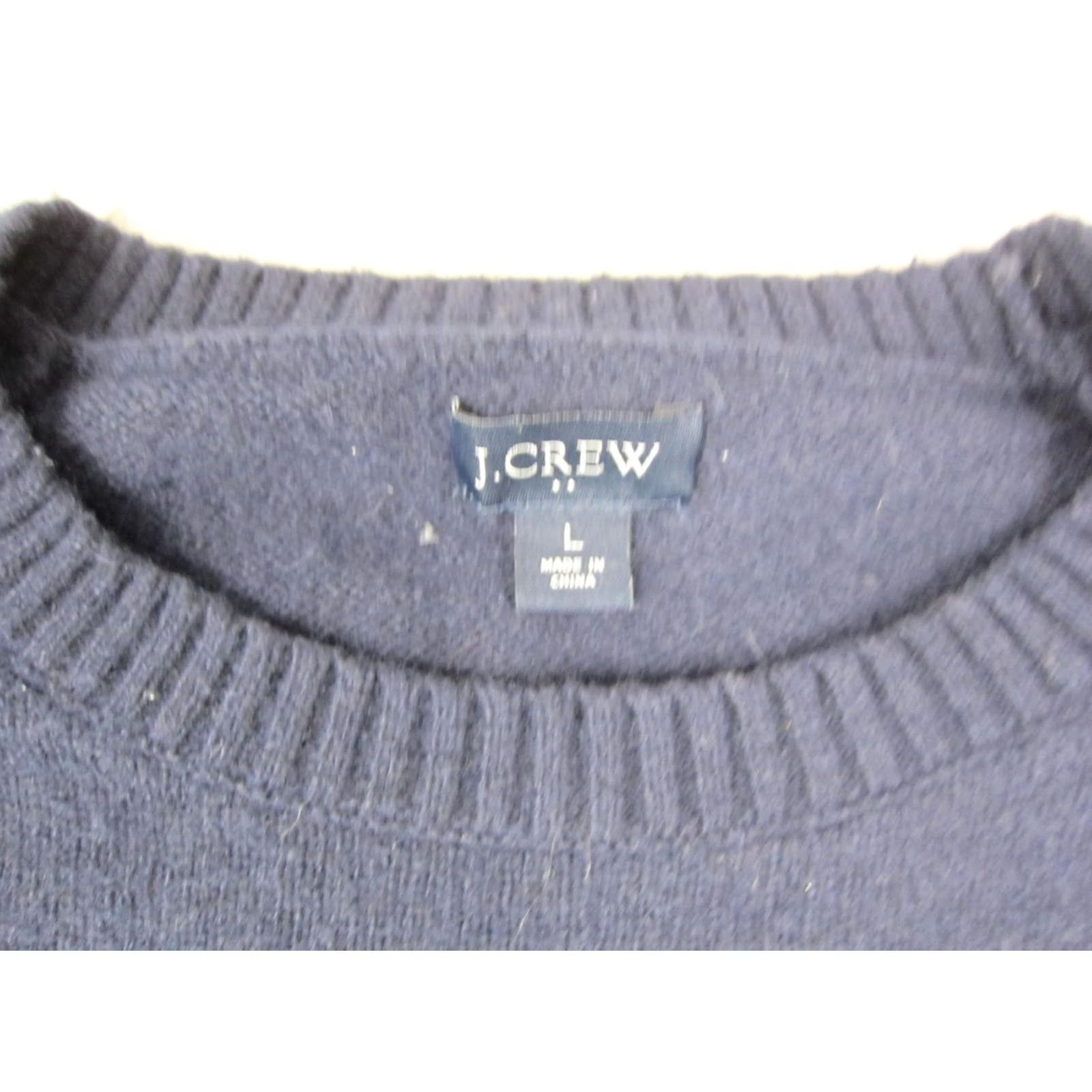J.Crew J.CREW Sweater Shirt Mens L Blue Crewneck Pullover Wool Knit 90s Classic Vintage Not N/A Size US L / EU 52-54 / 3 - 3 Thumbnail