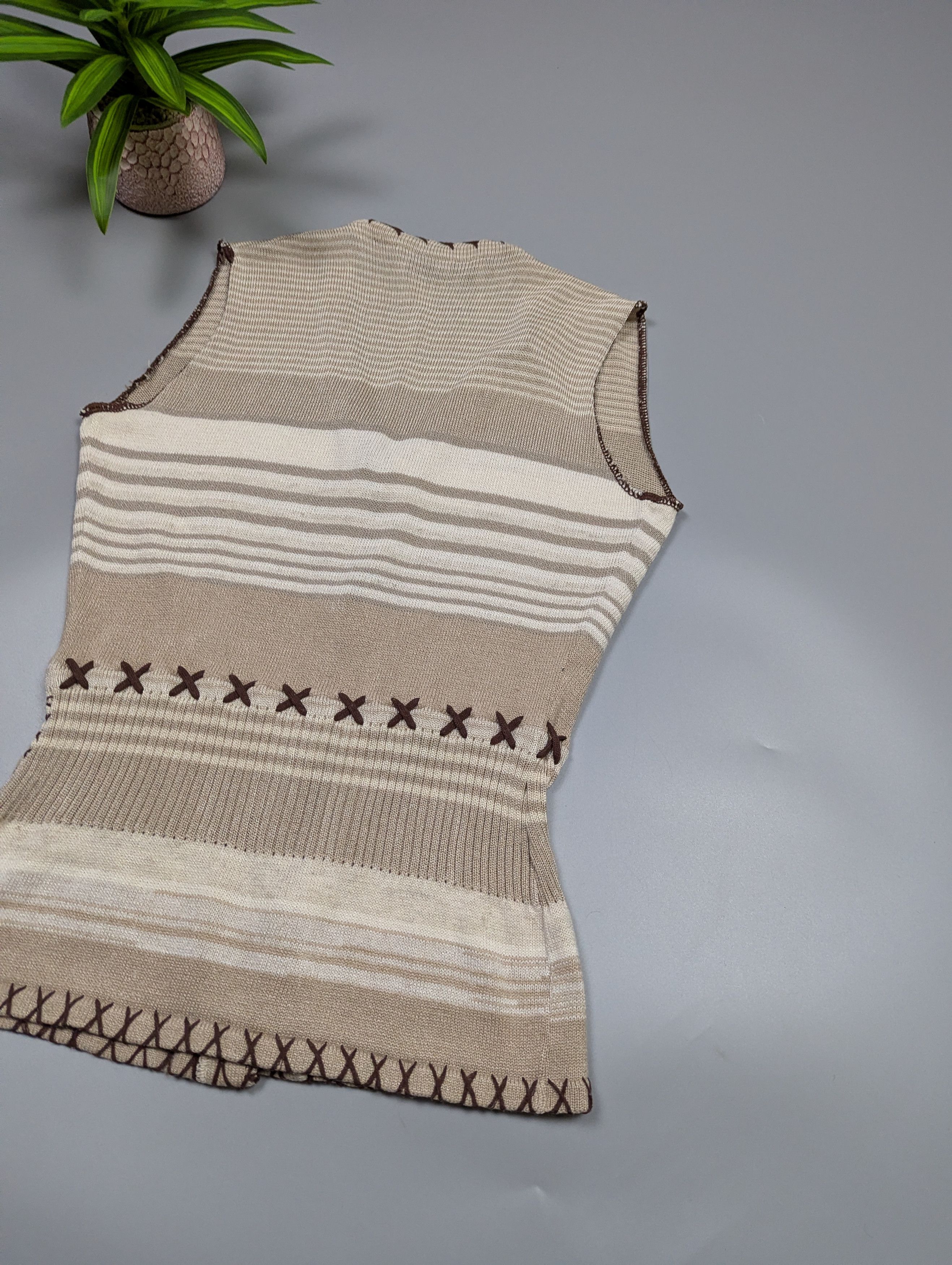 Dolce & Gabbana Archive Dolce & Gabbana Y2K Knit Vest Ethno Size M / US 6-8 / IT 42-44 - 15 Thumbnail
