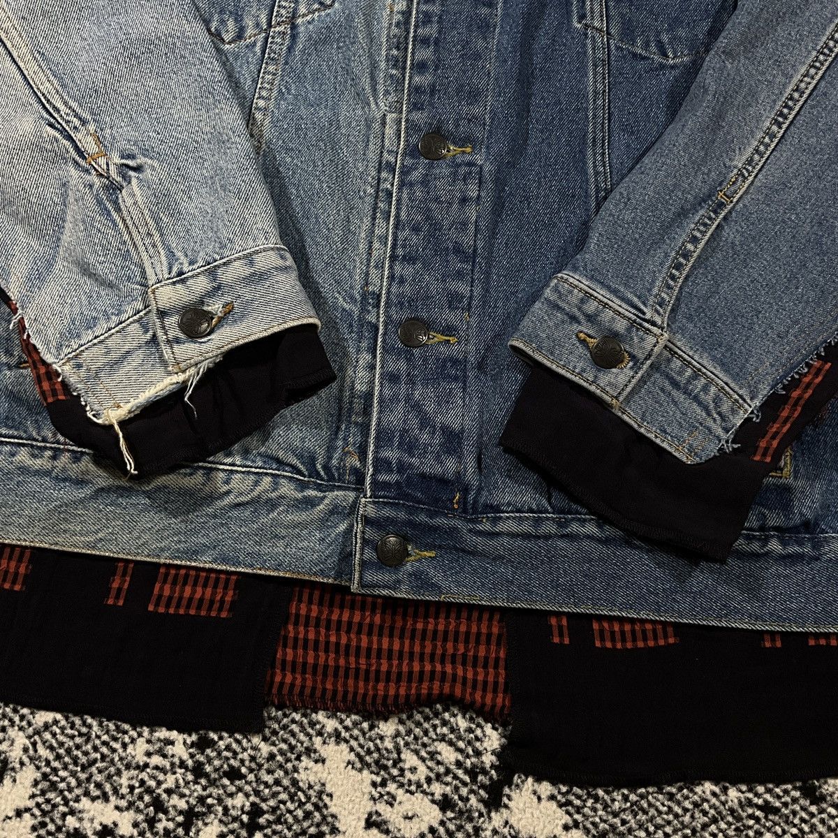 Japanese Brand × Needles NEEDLES JEANS JACKET / COVERED JACKET Size US L / EU 52-54 / 3 - 4 Thumbnail