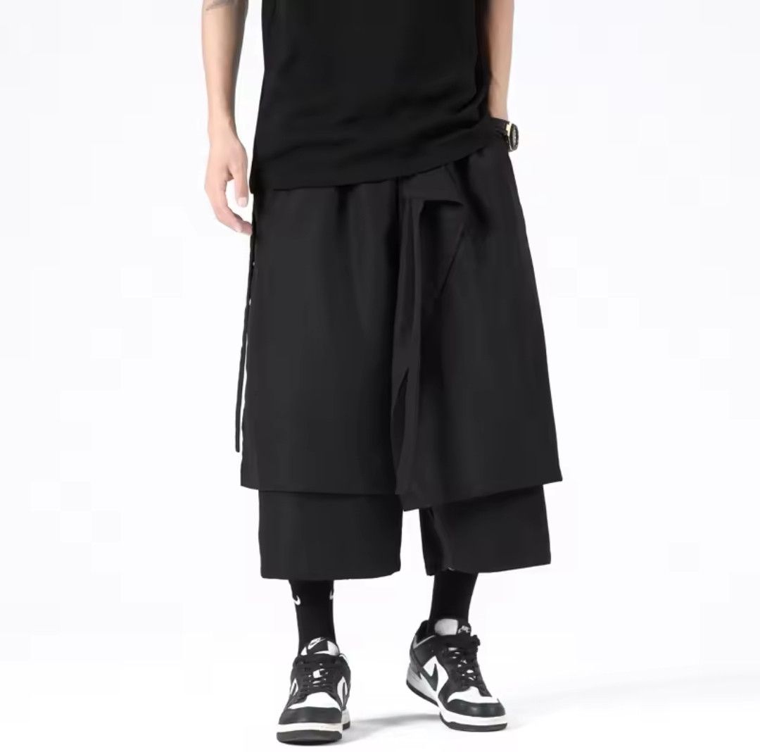 Designer × Japanese Brand Japanese style loose cropped trousers Size US 30 / EU 46 - 1 Thumbnail
