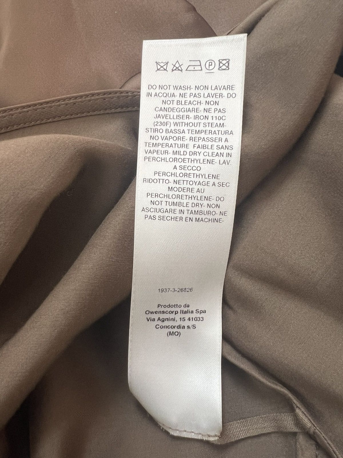 Rick Owens RICK OWENS FW24 PORTERVILLE EDFU DRESS BEAN WASHED CHARMEUSE Size M / US 6-8 / IT 42-44 - 15 Thumbnail