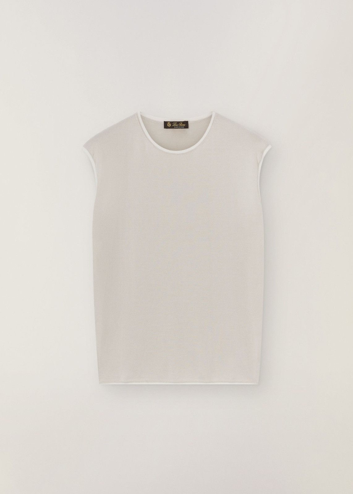 Loro Piana o1srvl11e1224 Neo Ventotene Top in White Size L / US 10 / IT 46 - 1 Thumbnail