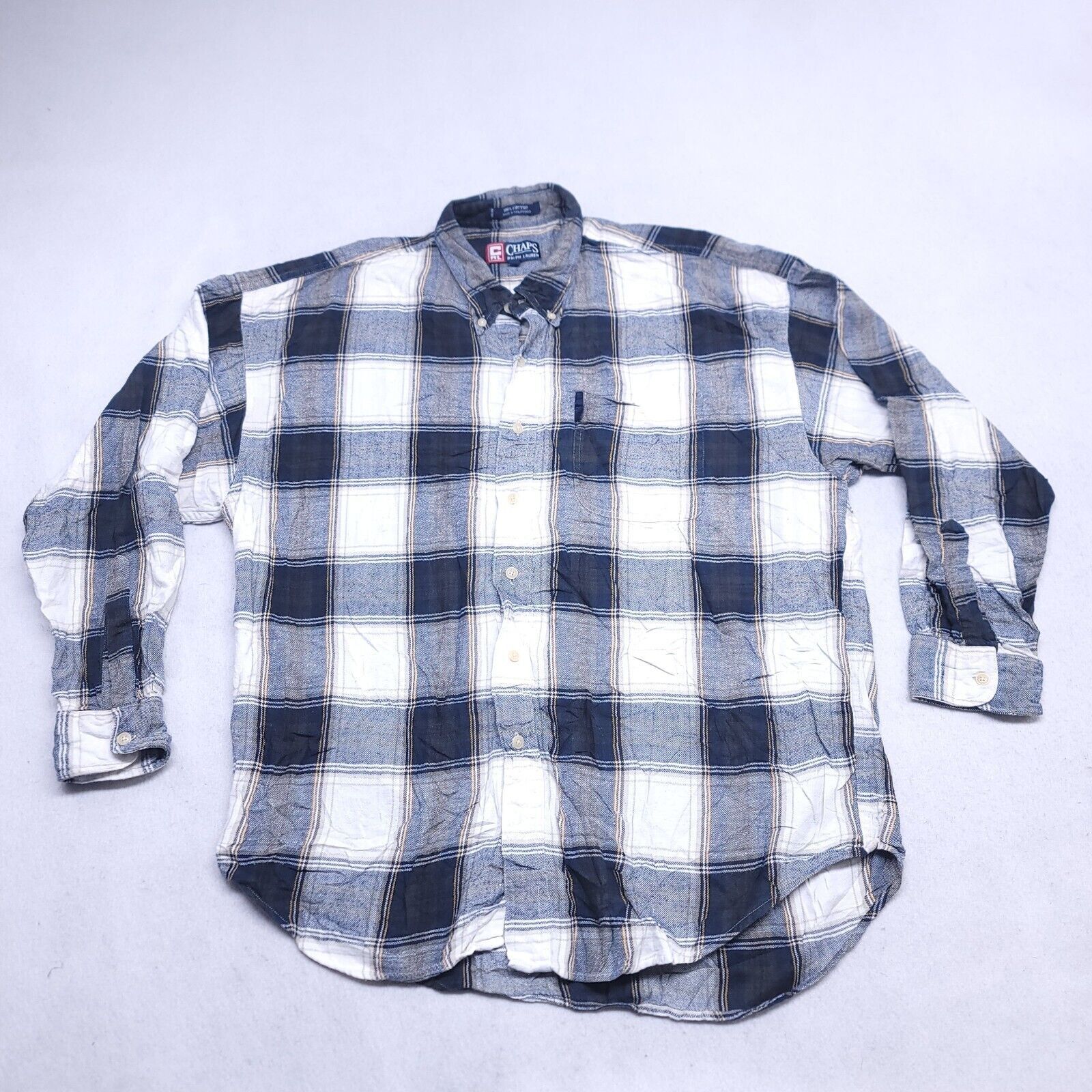 Chaps Chaps Buffalo Check Flannel Shirt Mens Size XL Blue White Size US XL / EU 56 / 4 - 2 Thumbnail