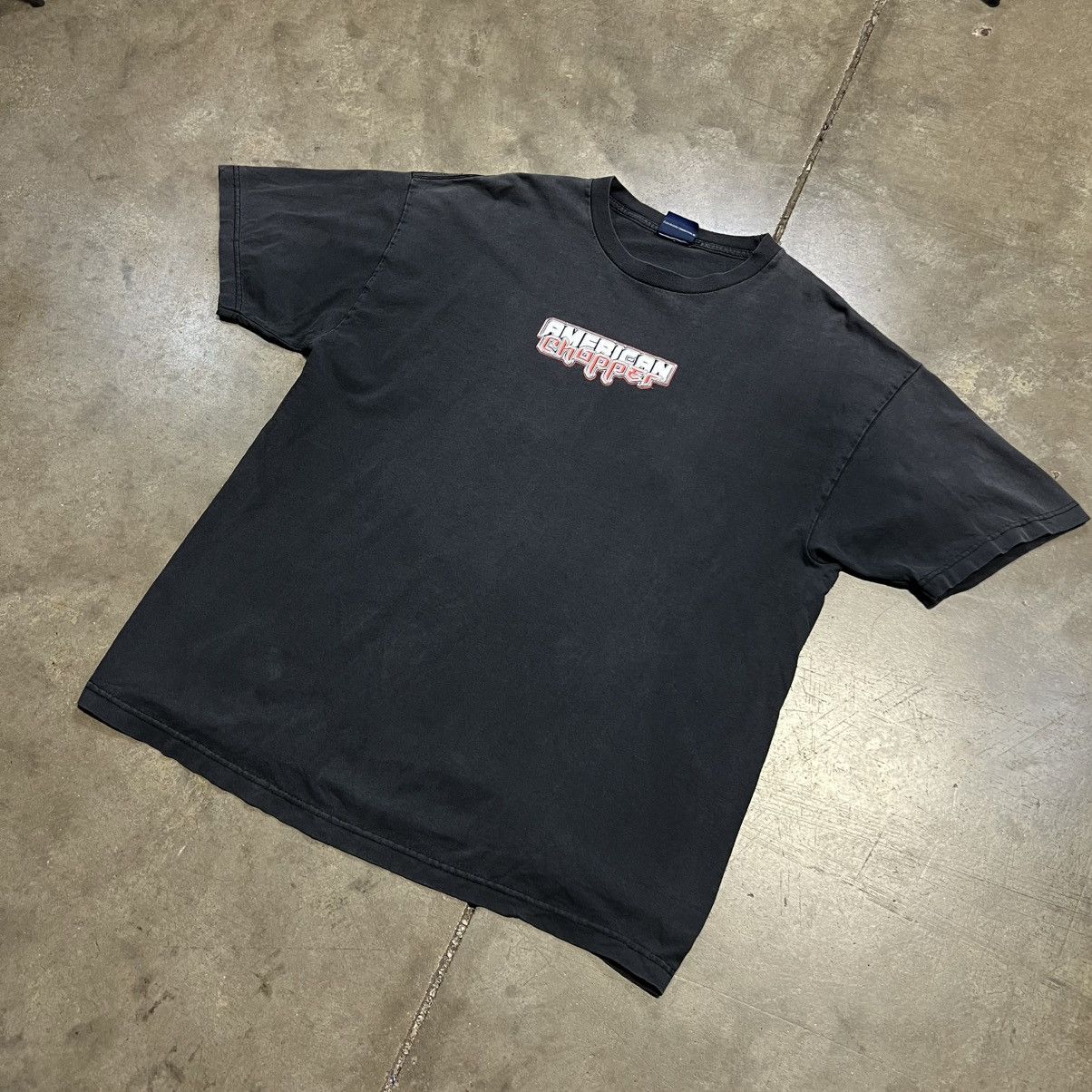 Vintage Vintage American Choppers Fire Bike Motorcycle Tee Sun Faded Size US XL / EU 56 / 4 - 2 Thumbnail