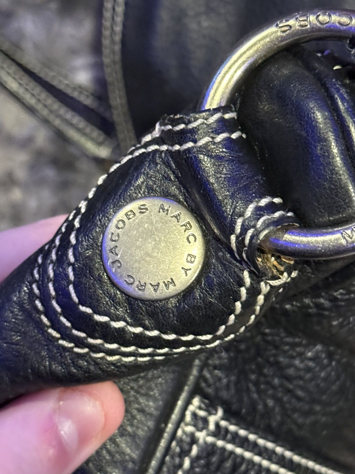 Marc by Marc Jacobs Marc by Marc Jacobs Black Leather Crossbody Bag Size ONE SIZE - 11 Thumbnail