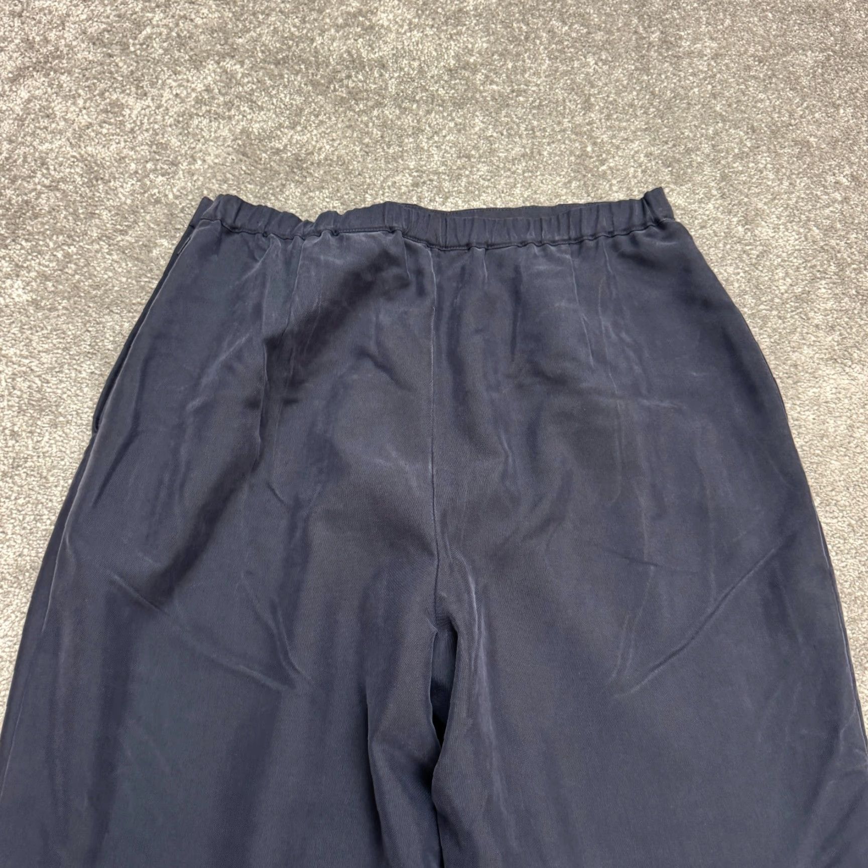 Talbots Talbots Vintage 90's High Rise Dress Pants Trousers Womens 14 Navy Blue Classic Straight Front Officewear Dress Pants Women 14 Blue Talbots Womens Size 36" / US 14 / IT 50 - 5 Thumbnail