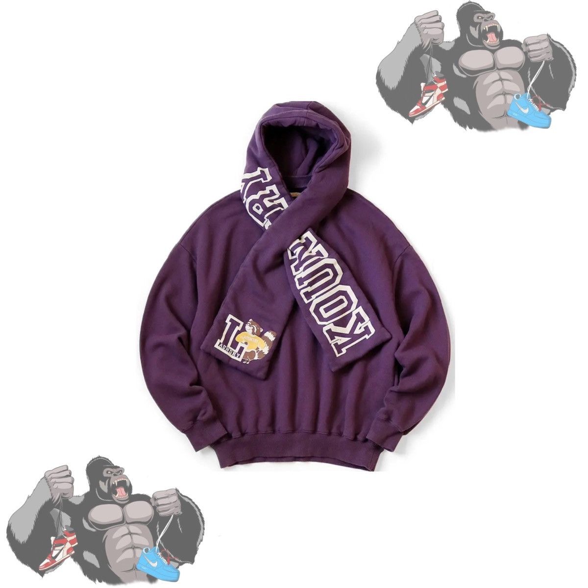 Pre-owned Kapital Napped Lining Kesa Sweatshirt Purple