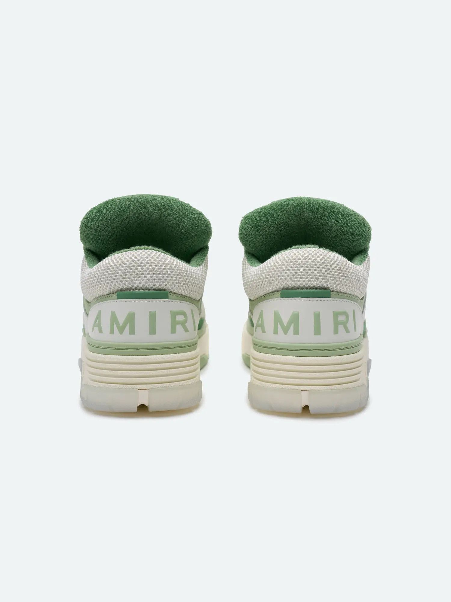 Amiri oc11z0425 MA-1 Low-Top Sneakers in Green/White Size US 11 / EU 44 - 4 Thumbnail