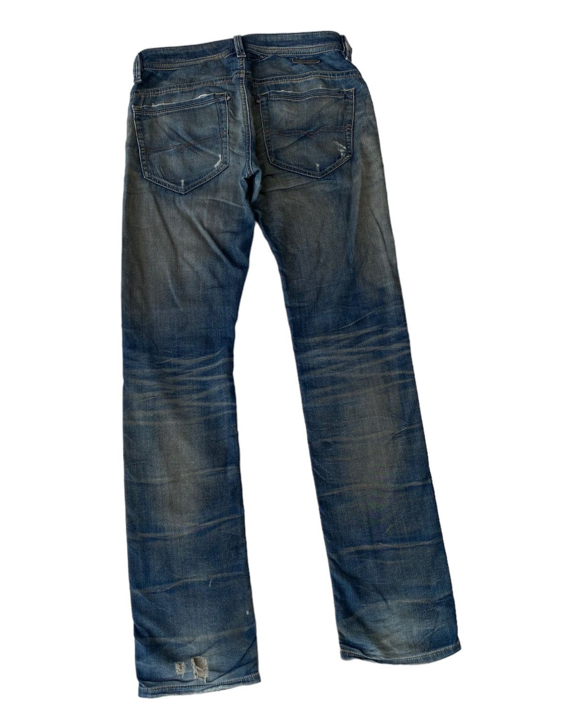 Diesel DIESEL🔥THRASHED DISTRESSED DENIM SWEATPANTS Size US 31 - 6 Thumbnail