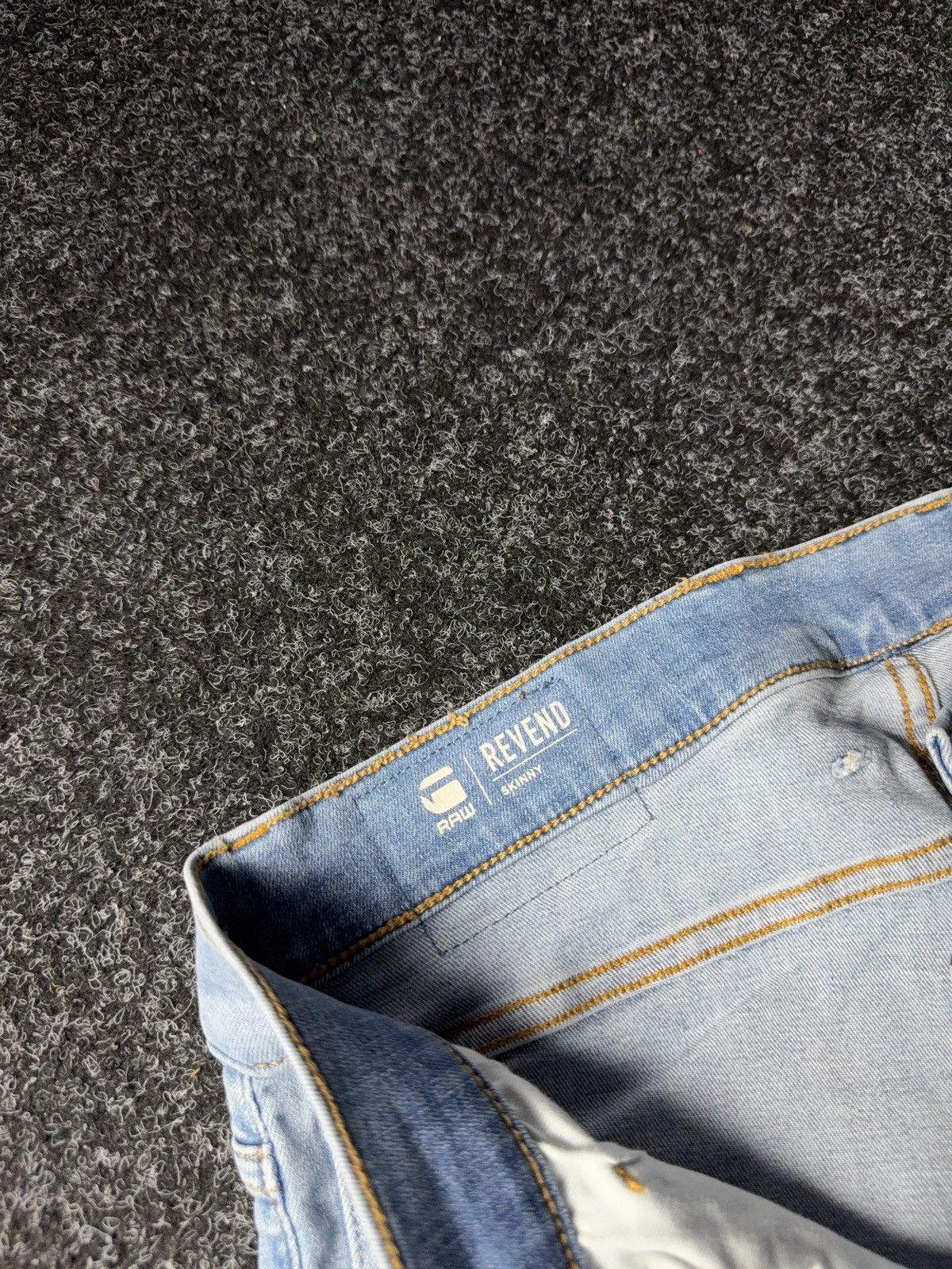 G-Star Y2K 00s G-Star RAW Revend Skinny Light Blue Denim Jeans Size US 32 / EU 48 - 10 Thumbnail