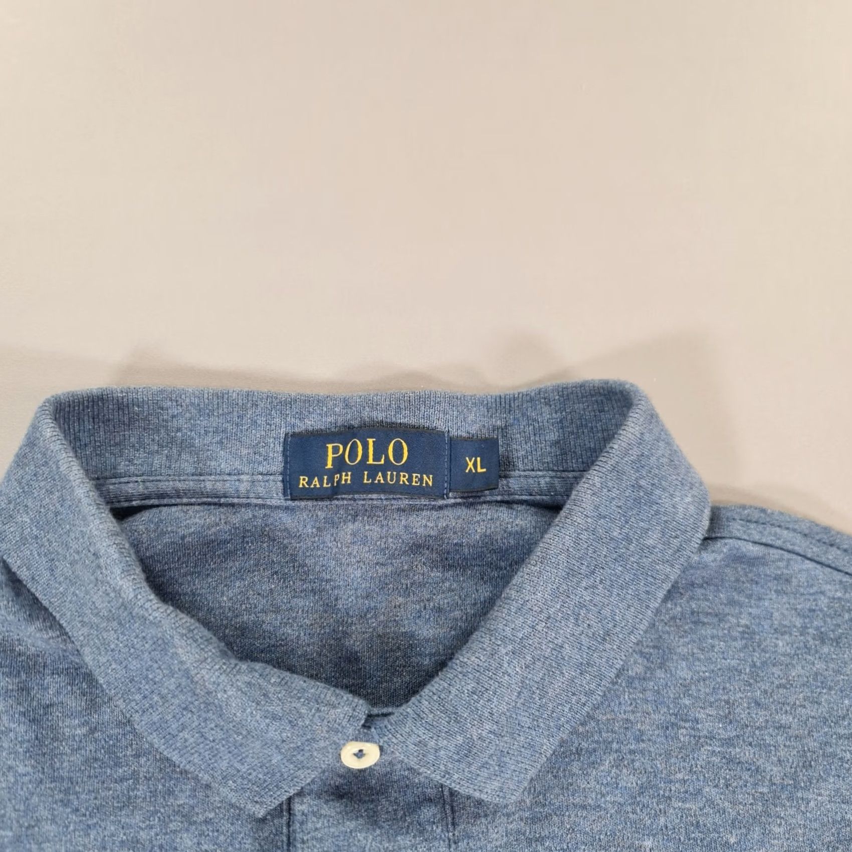 Polo Ralph Lauren Polo Ralph Lauren Polo Shirt XL Slim Blue Long Sleeve Cotton Jersey Logo Size US XL / EU 56 / 4 - 3 Thumbnail