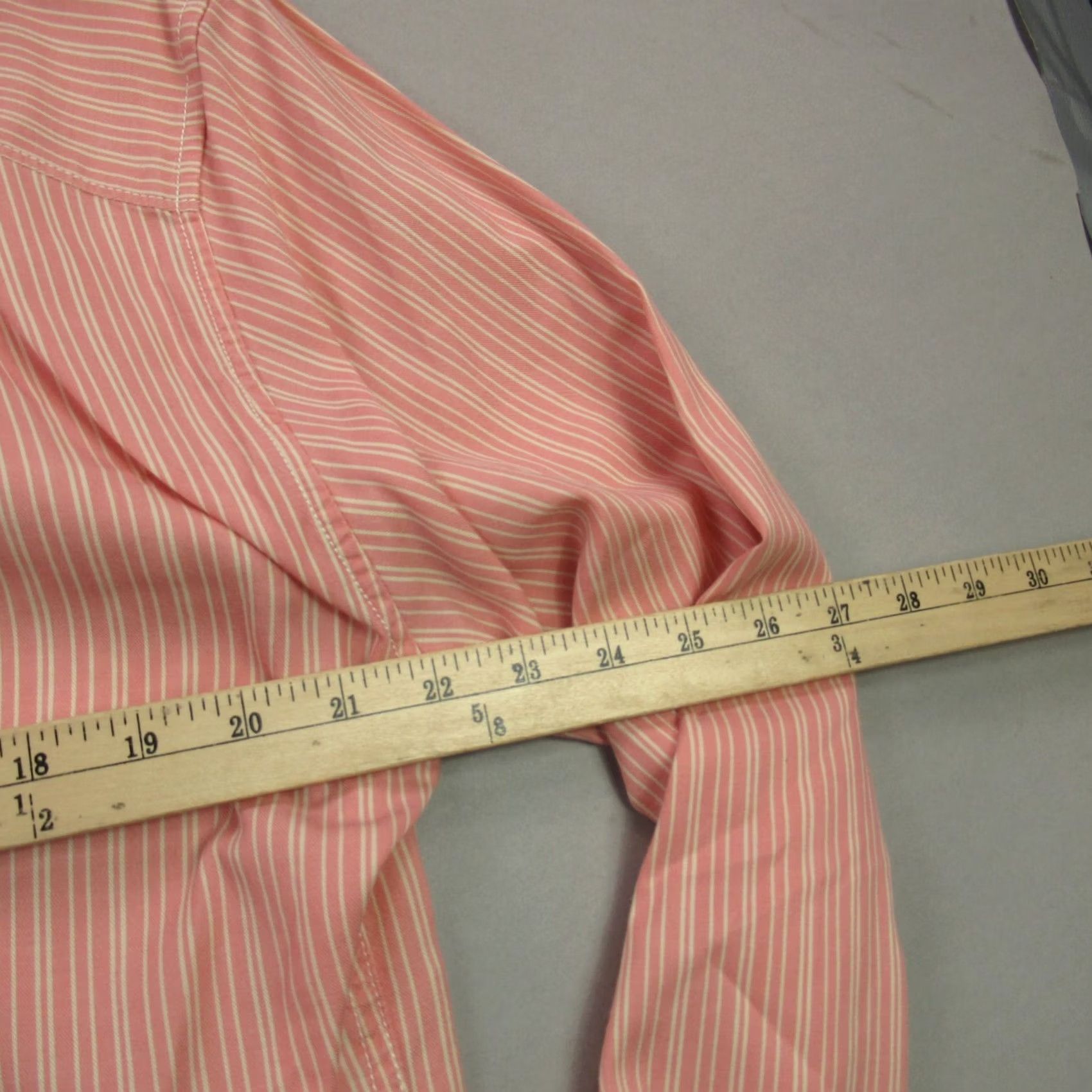 Tommy Bahama Tommy Bahama Mens Large Long Sleeve Button Front Stripes Pocket Orange Shirt Size US L / EU 52-54 / 3 - 7 Thumbnail