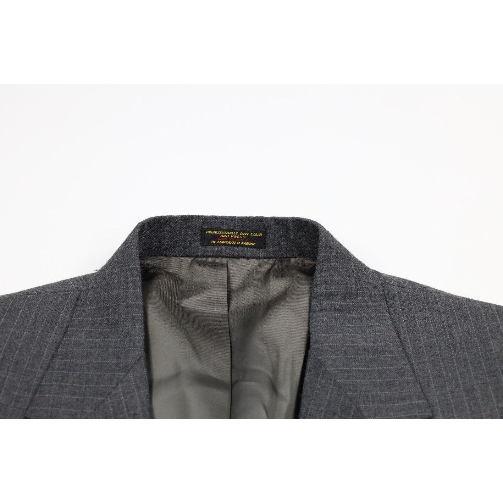Vintage Deadstock Vintage 70s Pinstriped Wool 2 Piece Suit Size 42L - 3 Thumbnail