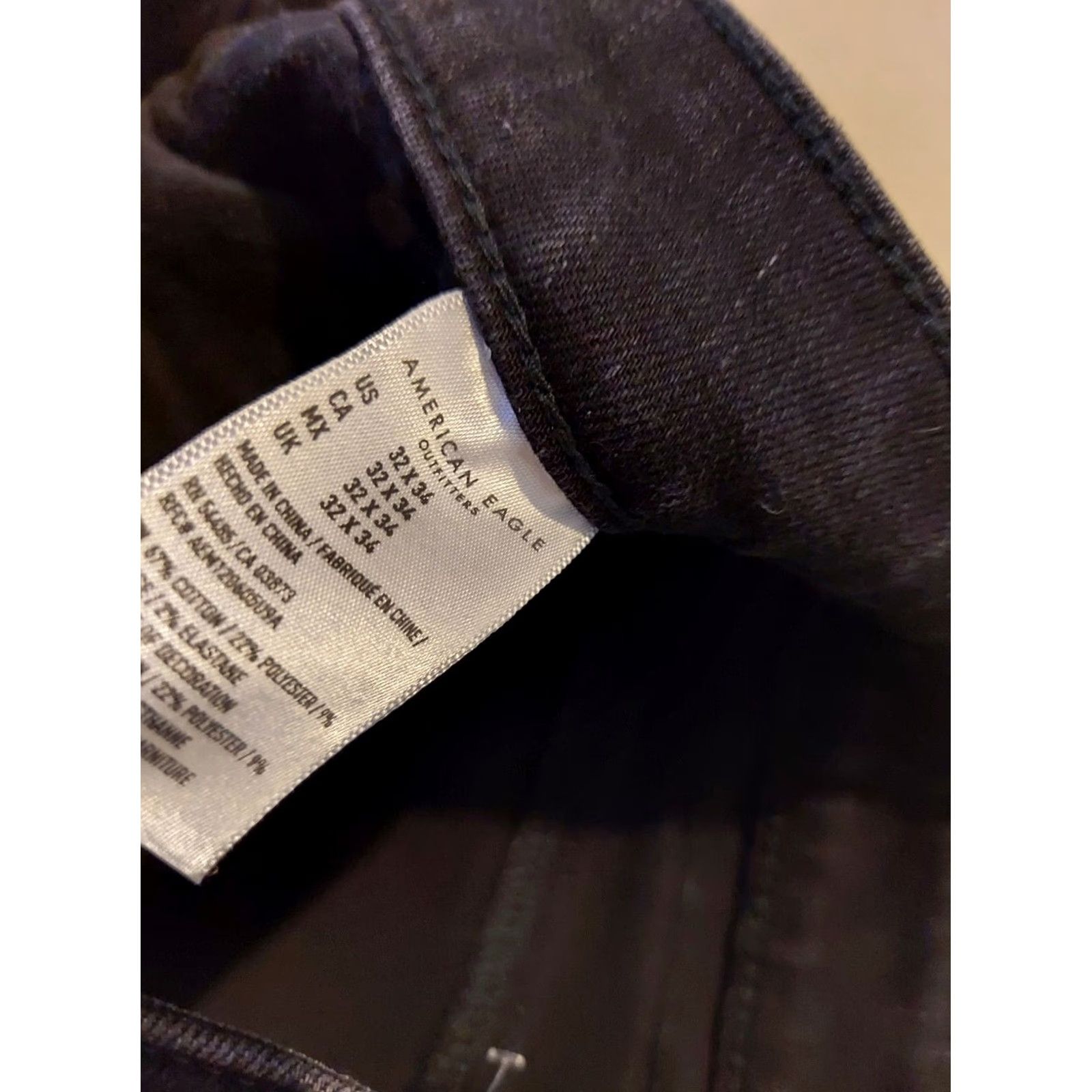 American Eagle Outfitters VINTAGE American Eagle Outfitters Jeans 32x34 Black Denim Pants Slim Straight Stretch Mens Jeans 32 34 Black Size US 32 / EU 48 - 8 Thumbnail