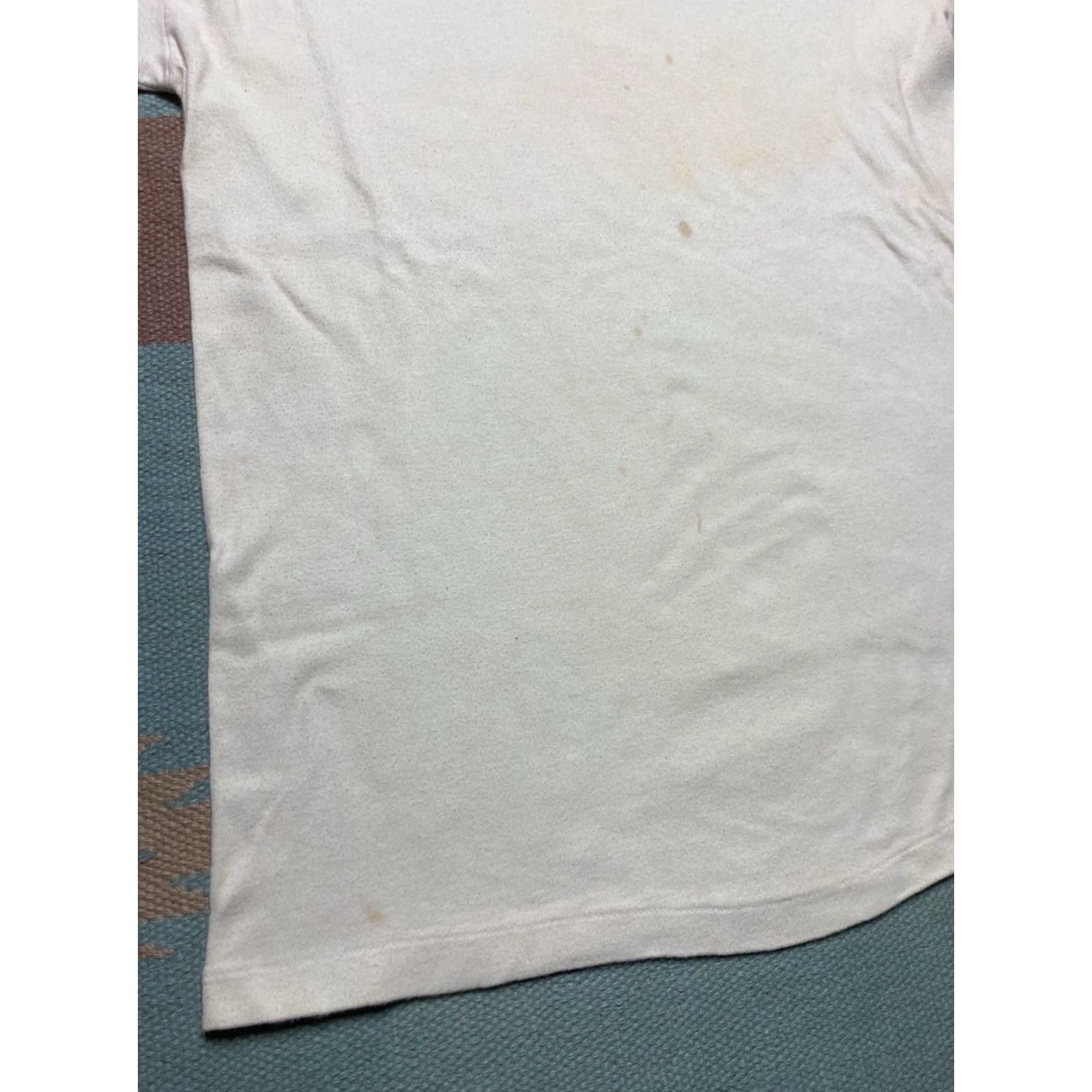 Vintage VINTAGE 1950s Long Sleeve T Shirt White Cotton Grunge Large Mens Shirt Size US L / EU 52-54 / 3 - 5 Thumbnail