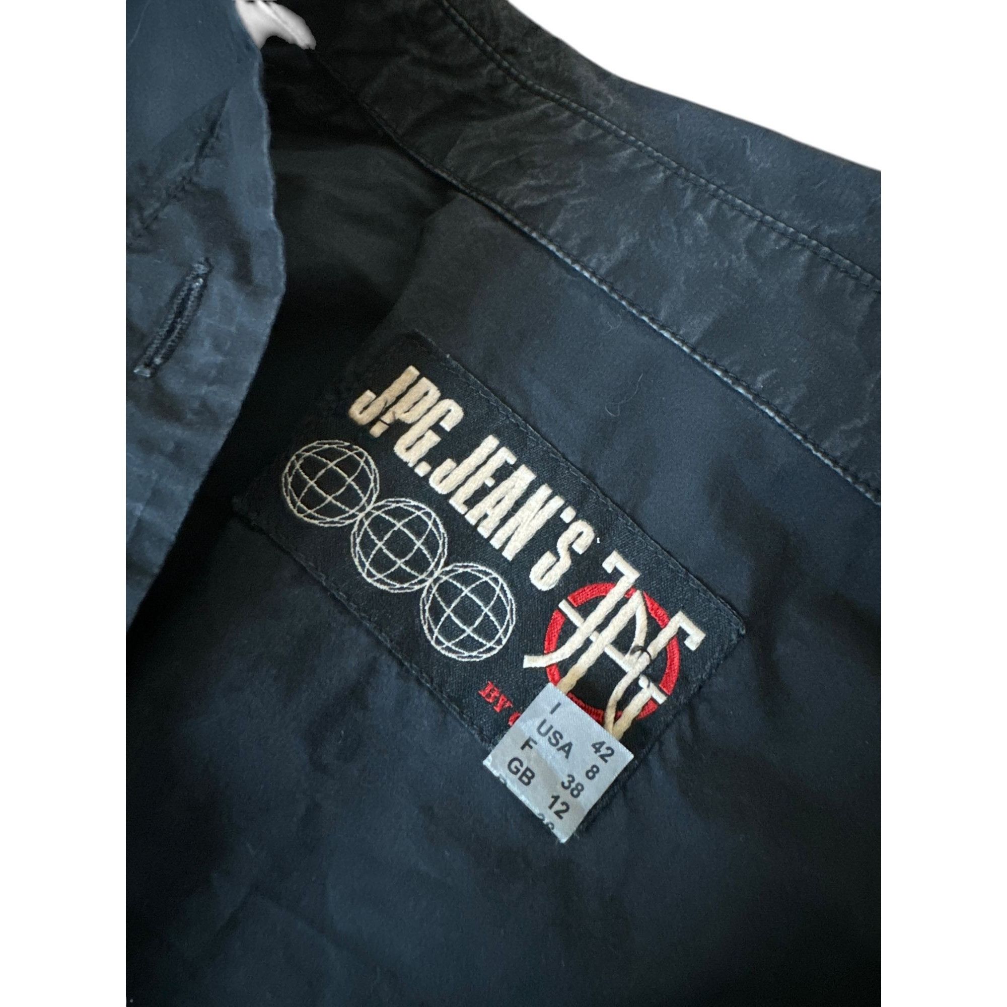 Jean Paul Gaultier Vintage 1990s Black Cropped Shirt Size M / US 6-8 / IT 42-44 - 5 Thumbnail