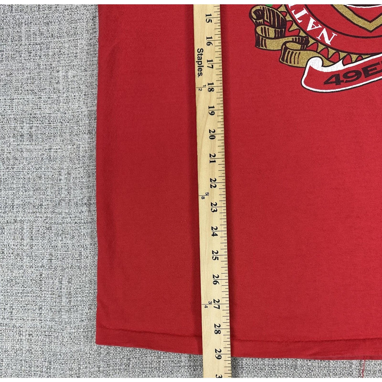 Nutmeg Vintage San Francisco 49ers Shirt XL Red Nutmeg Mills USA Size US XL / EU 56 / 4 - 4 Thumbnail