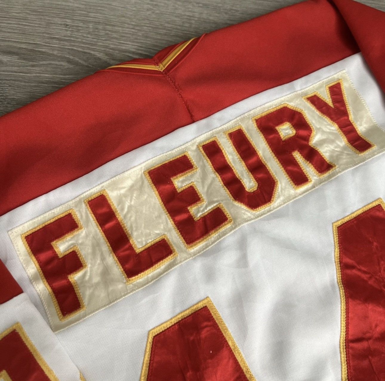 Ccm 1980s calgary flames jersey theo fluery Size US M / EU 48-50 / 2 - 6 Thumbnail