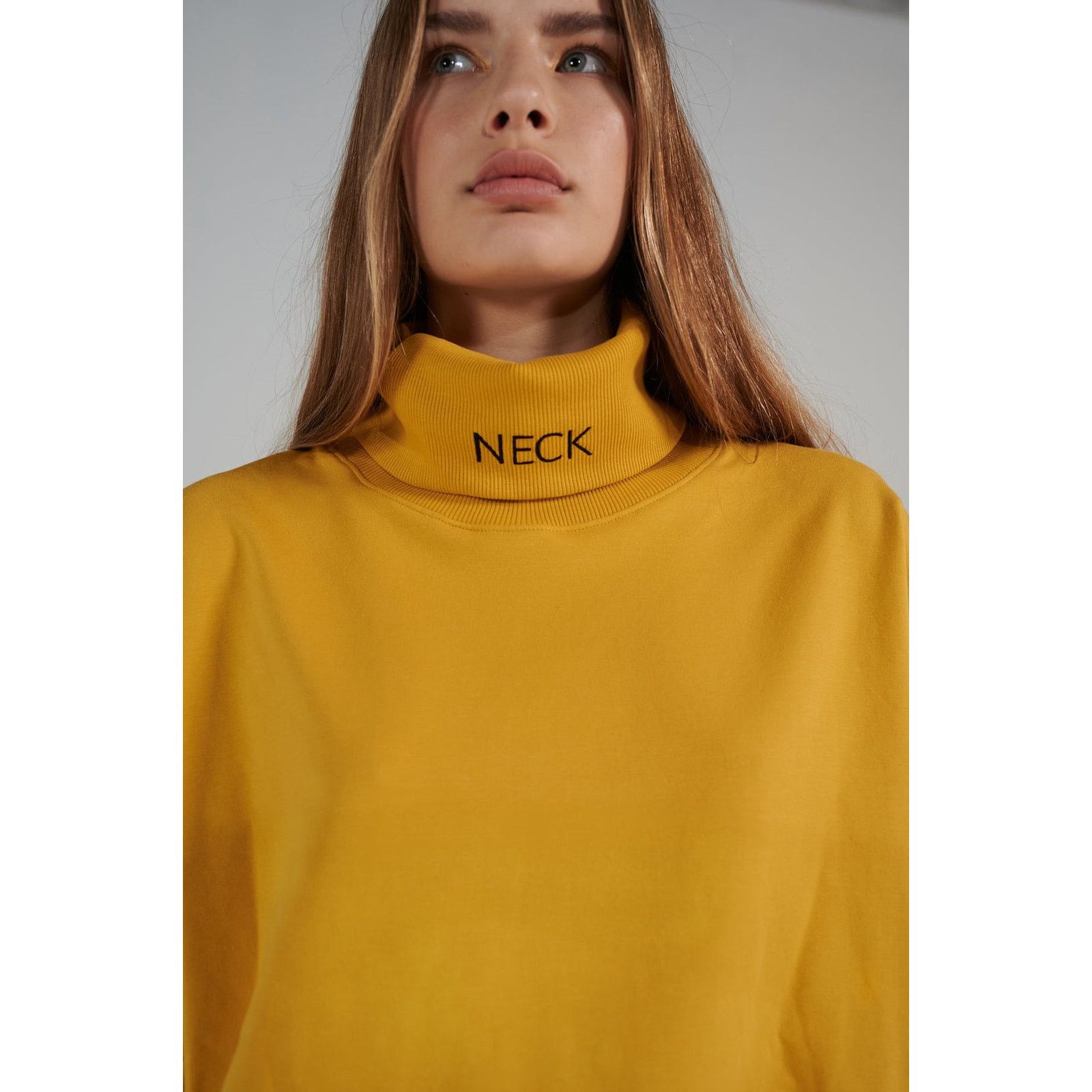 Other Le SLAP NECK Unisex yellow mustard turtleneck sweater XS /S Size S / US 4 / IT 40 - 2 Thumbnail