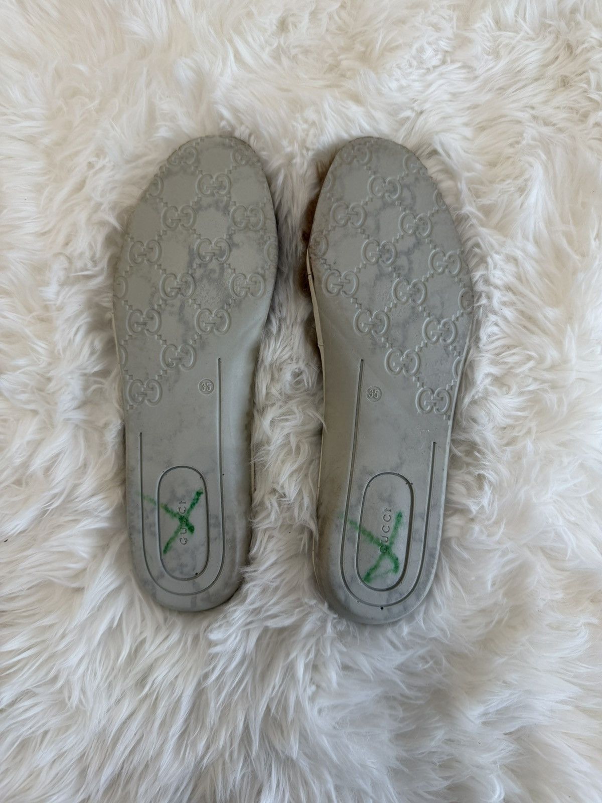 Gucci Gucci Ace Embroidered Fur-Lined Size US 5 / IT 35 - 11 Thumbnail
