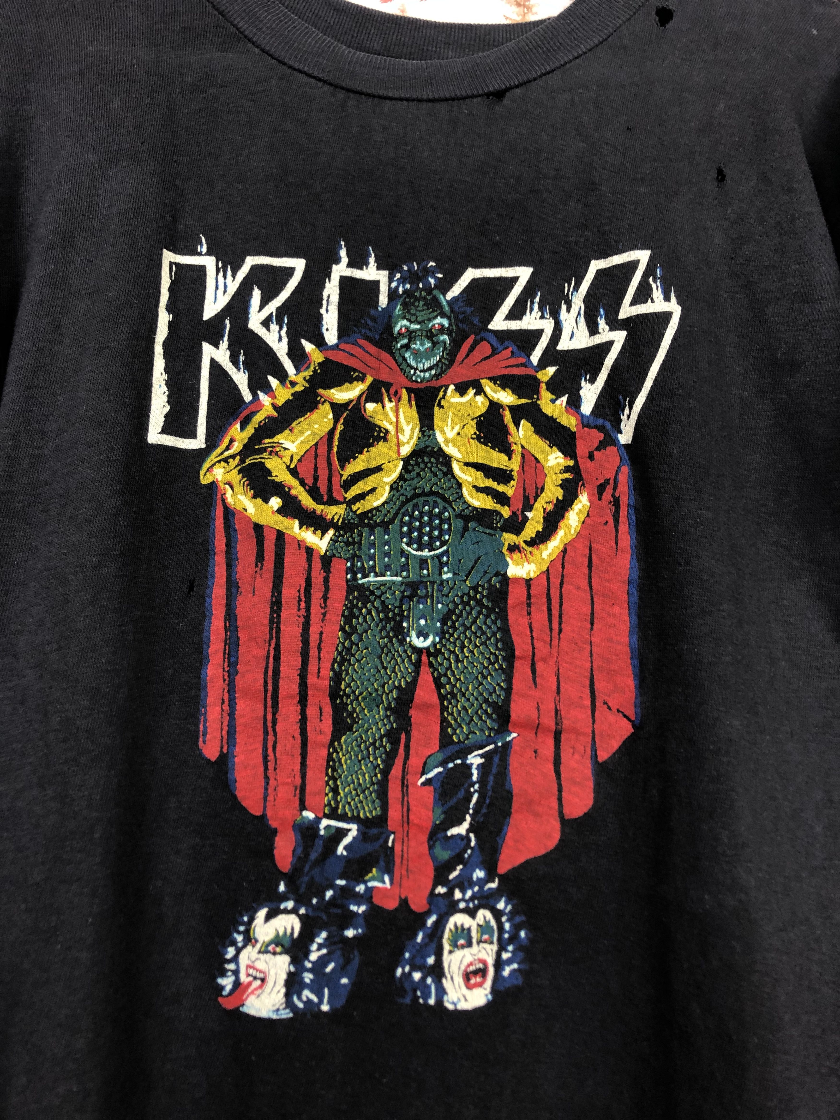 Band Tees Vintage 80's KISS Reptile Simmons Rock Band Tee Shirt Size US M / EU 48-50 / 2 - 3 Thumbnail