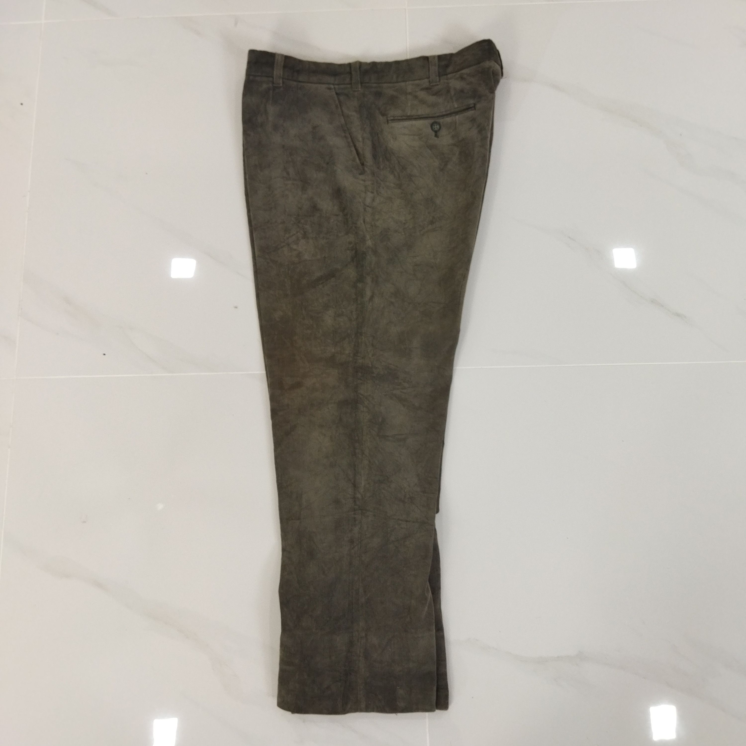 Japanese Brand PENTHOUSE CORDUROI FADED GREEN PANTS Size US 36 / EU 52 - 7 Thumbnail