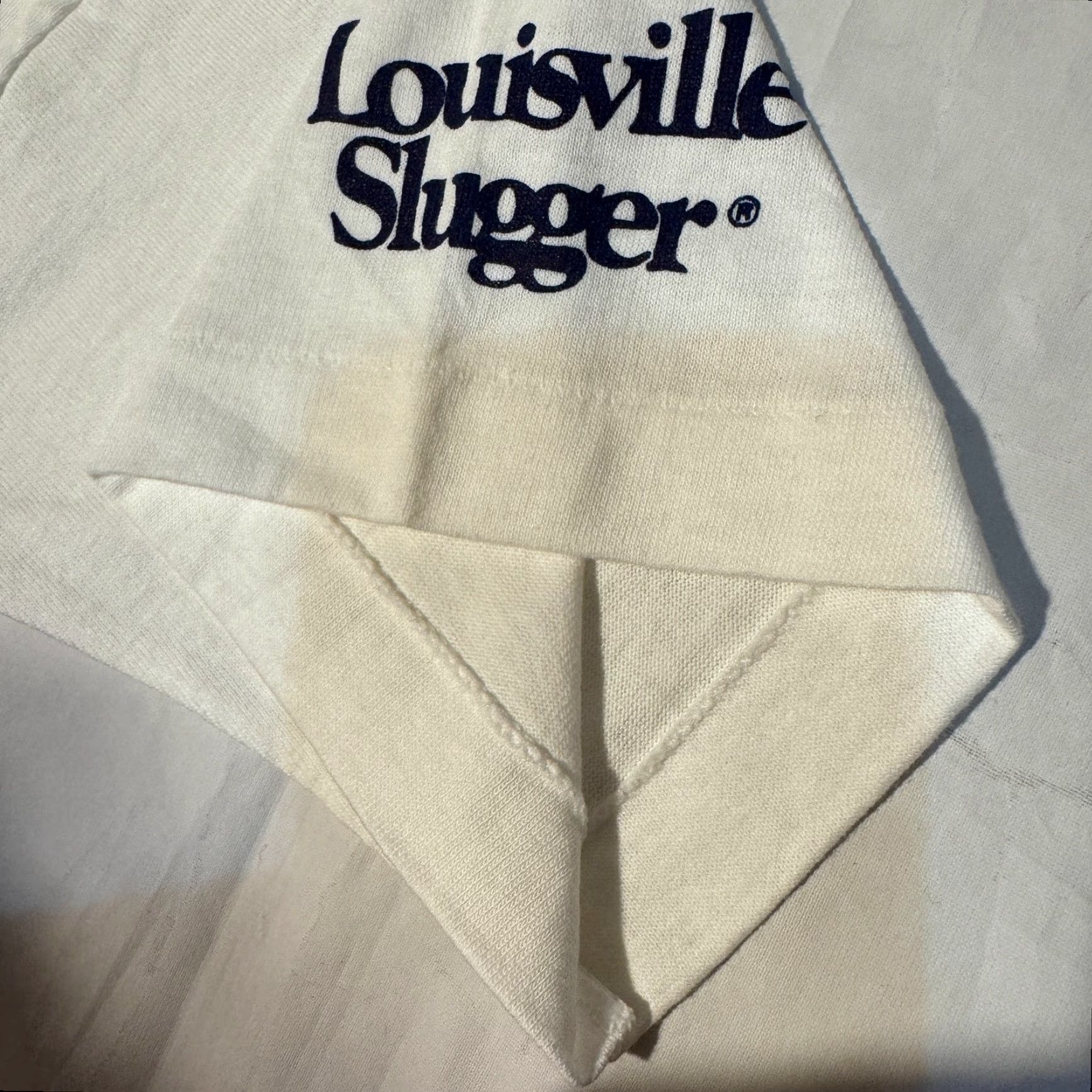 Fruit Of The Loom VINTAGE 90s Louisville Slugger TPS Softball Tshirt White Single Stitch S USA Size US S / EU 44-46 / 1 - 3 Thumbnail