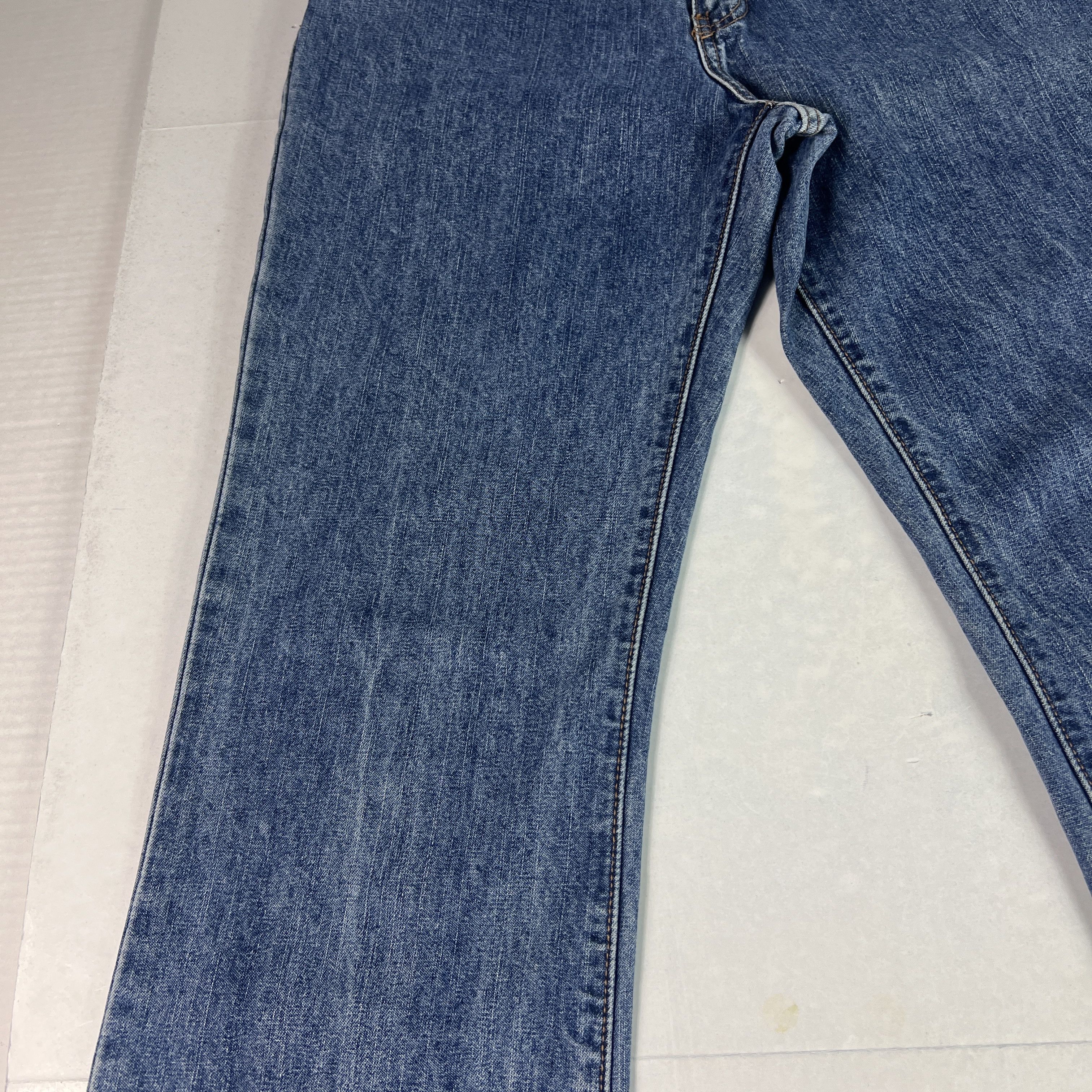 Calvin Klein VTG Calvin Klein Jeans Mid Rise Boot Cut Blue Faded Denim Size 32" / US 10 / IT 46 - 4 Thumbnail