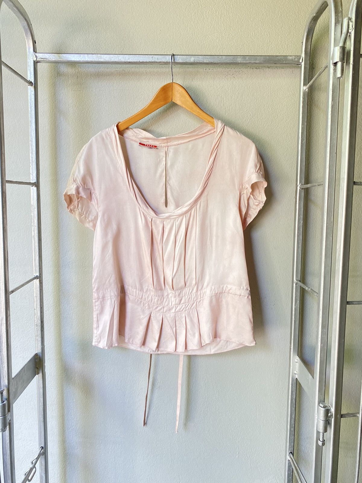 Prada Prada pink silk blouse Size ONE SIZE - 7 Thumbnail