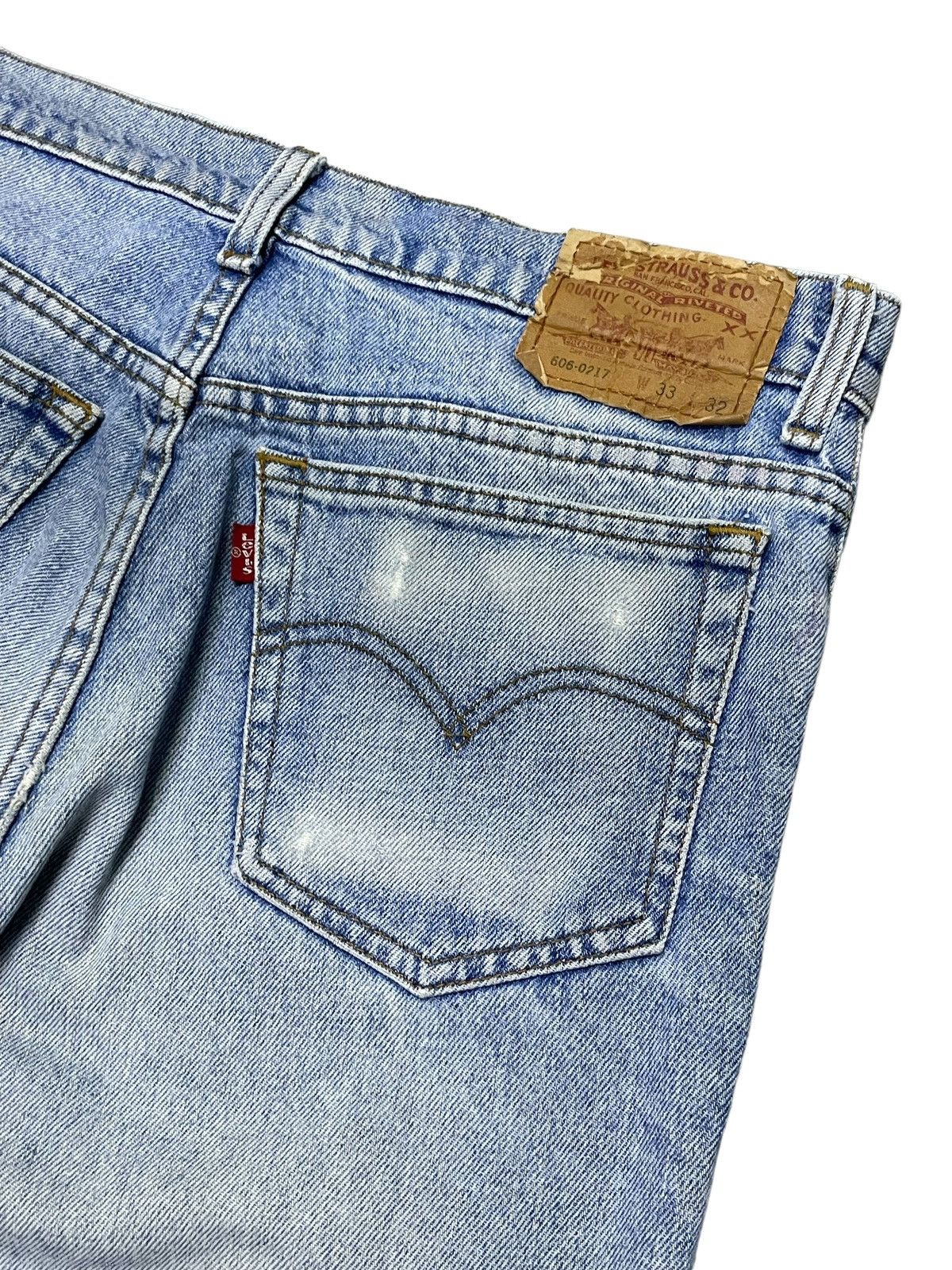 Levi's × Vintage Vintage Levis 606-0217 Tapered Cut Distressed Jeans Size US 32 / EU 48 - 11 Thumbnail